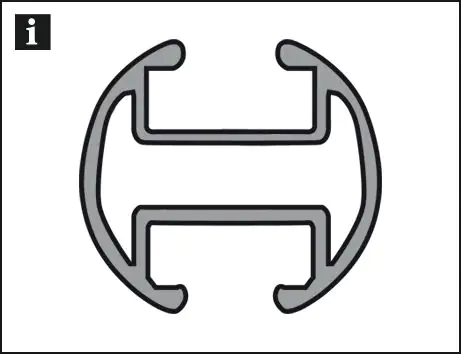 Gardinia Innenlauf Chicago Ø 20 mm, weiß, 240 cm