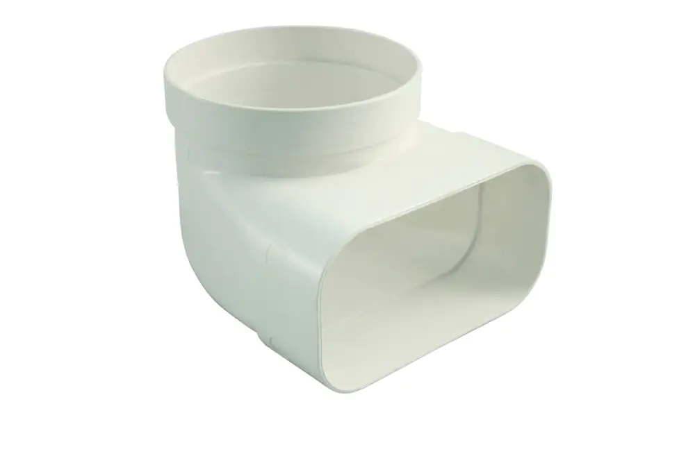 Marley Umlenkstück Flachkanal 150 ohne Stutzen, für Dunstabzugshauben