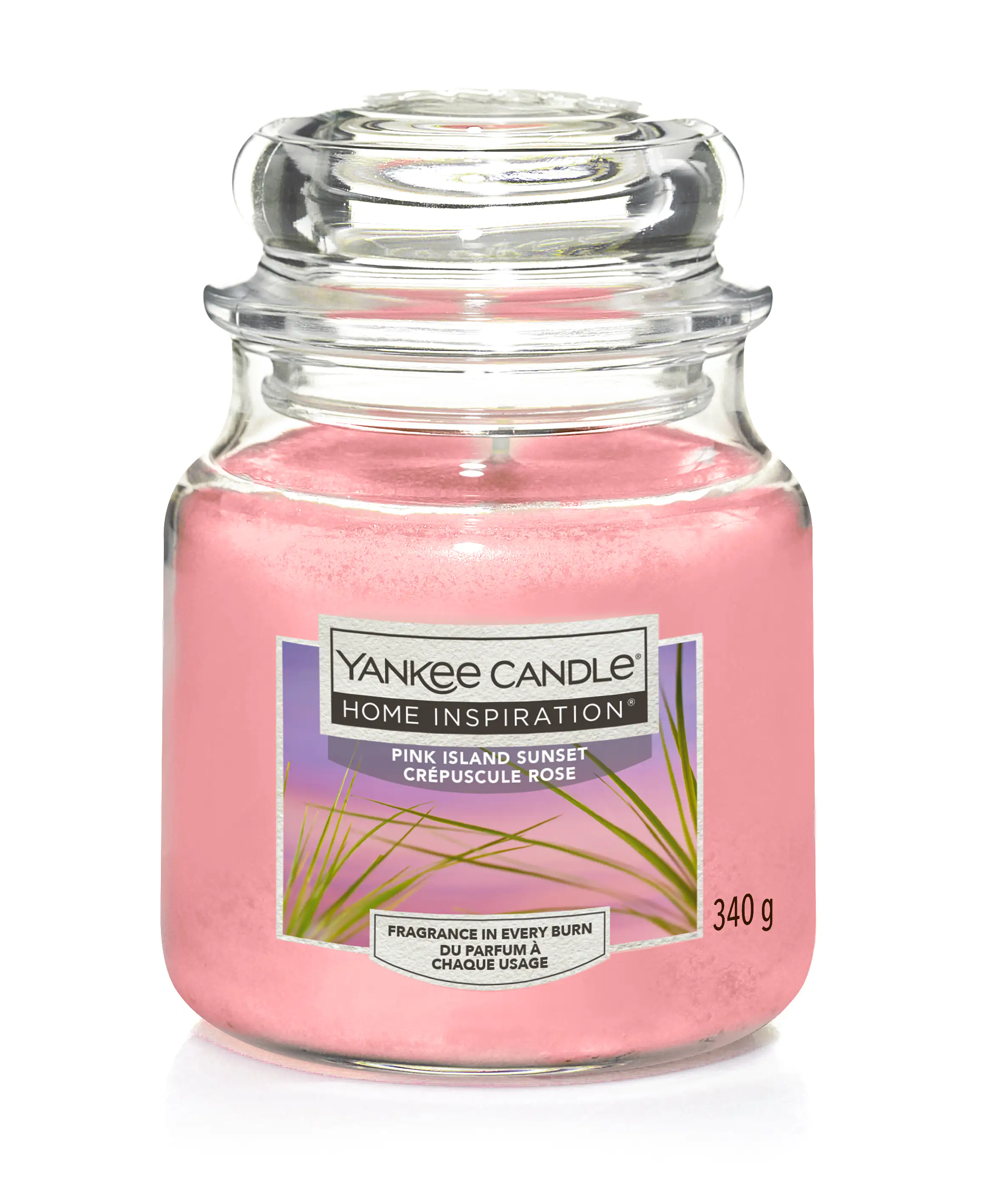Yankee Candle Duftkerze Mittleres Glas Pink Island Sunset 340 g, rosa Yankee Candle Duftkerze Mittleres Glas Pink Island Sunset 340 g, rosa