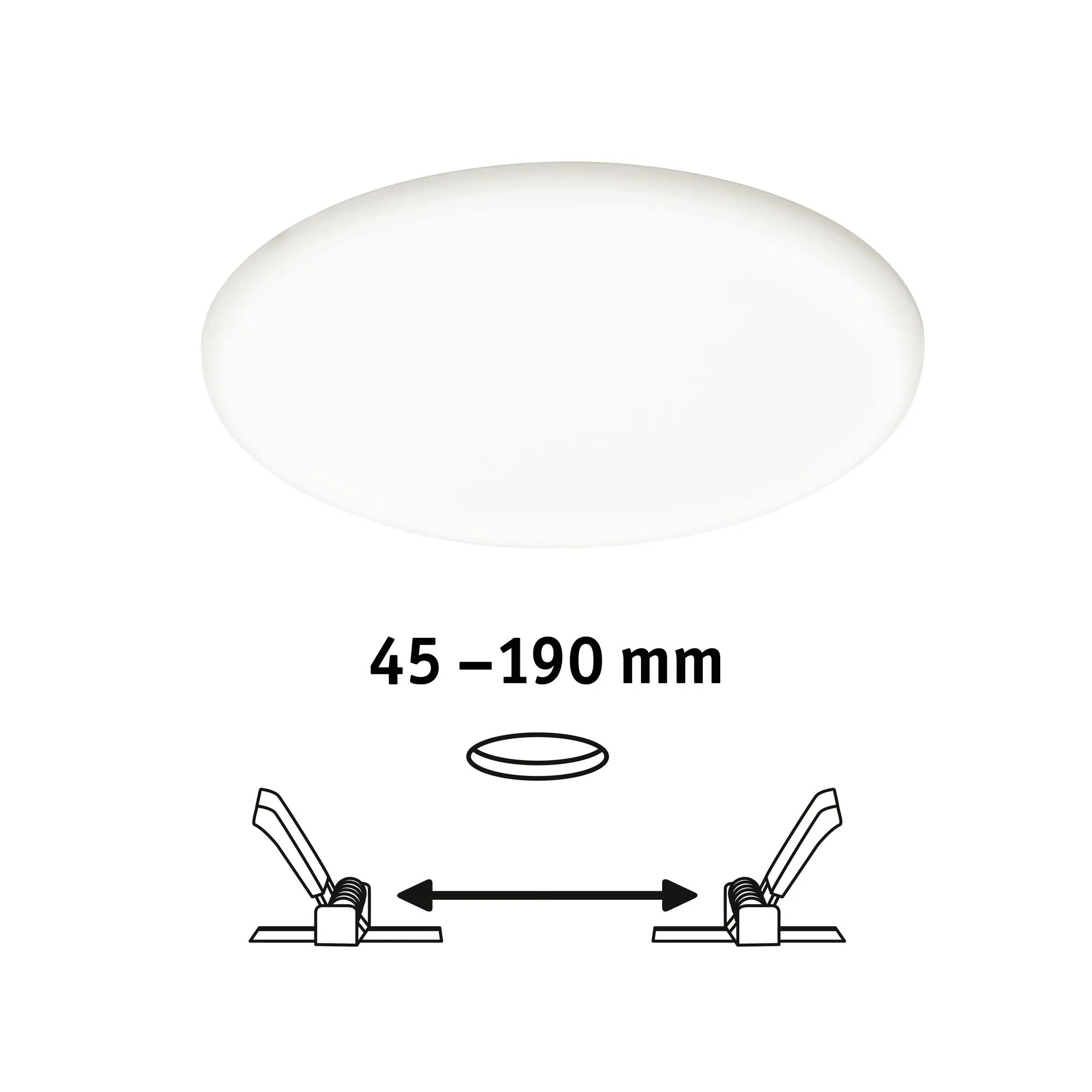 Paulmann Einbauleuchte LED Veluna Varifit 3-Stufen dimmbar Ø 21,5cm 22 W