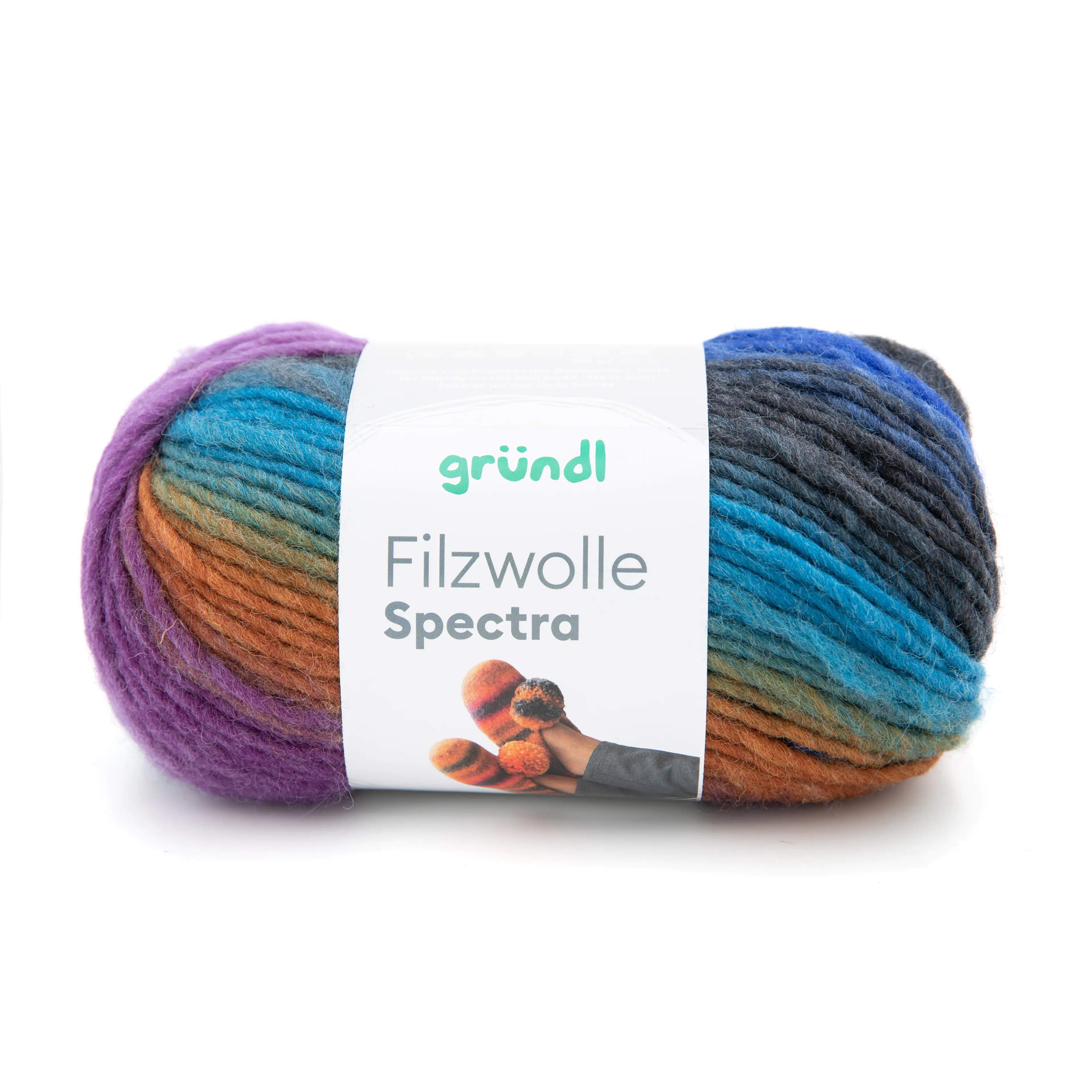 Gründl Filzwolle Spectra 100 g atlantis multicolor 100 g
