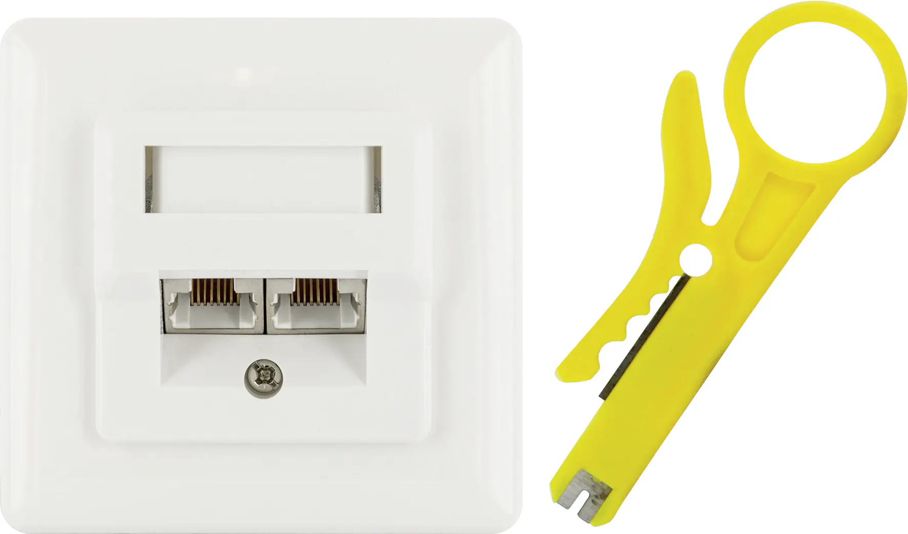 Schwaiger Netzwerk Aufputz-Anschlussdose