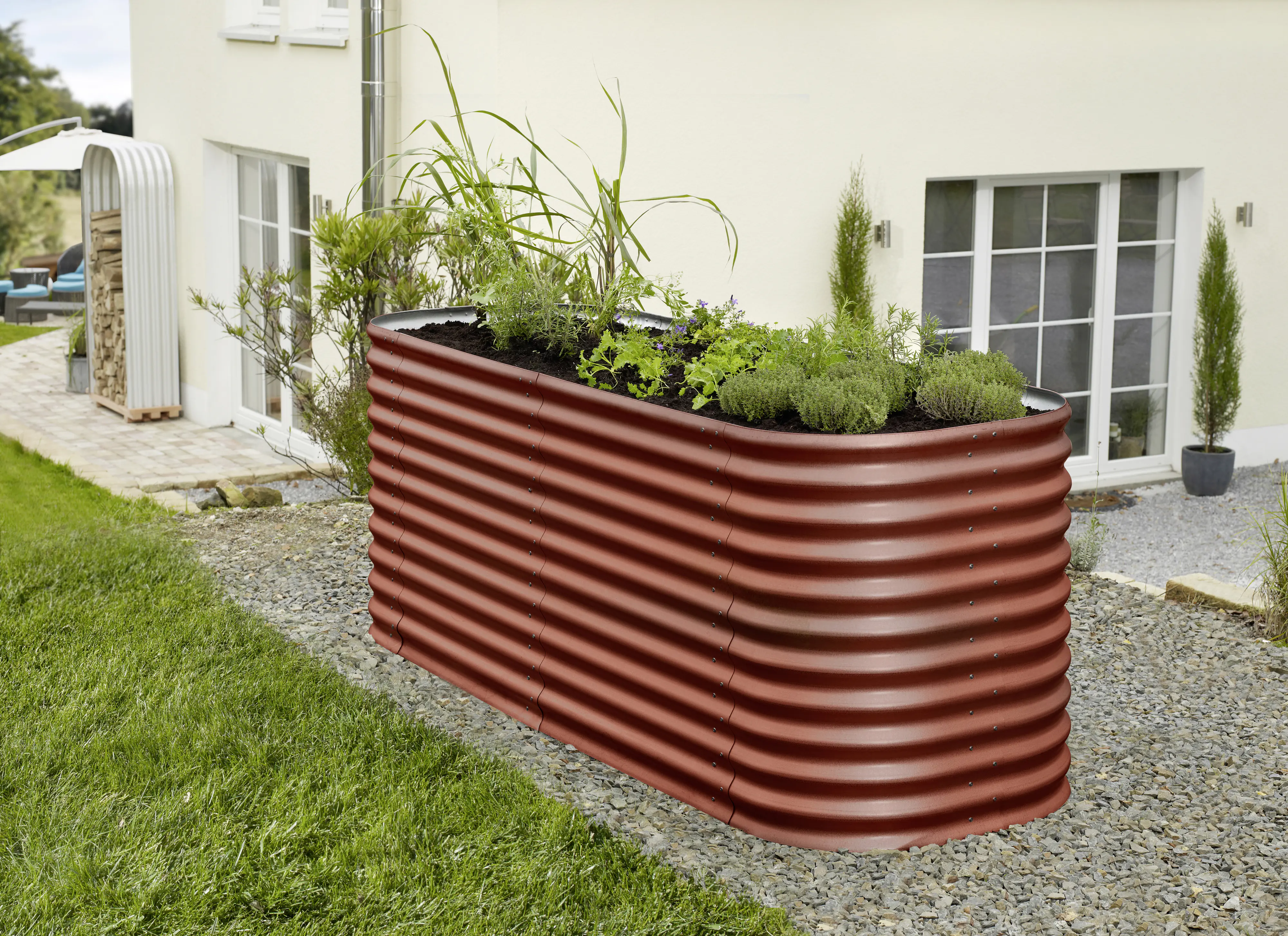 Vitavia Erweiterung Stretched zu Hochbeet 858 80 x 86 cm rubin