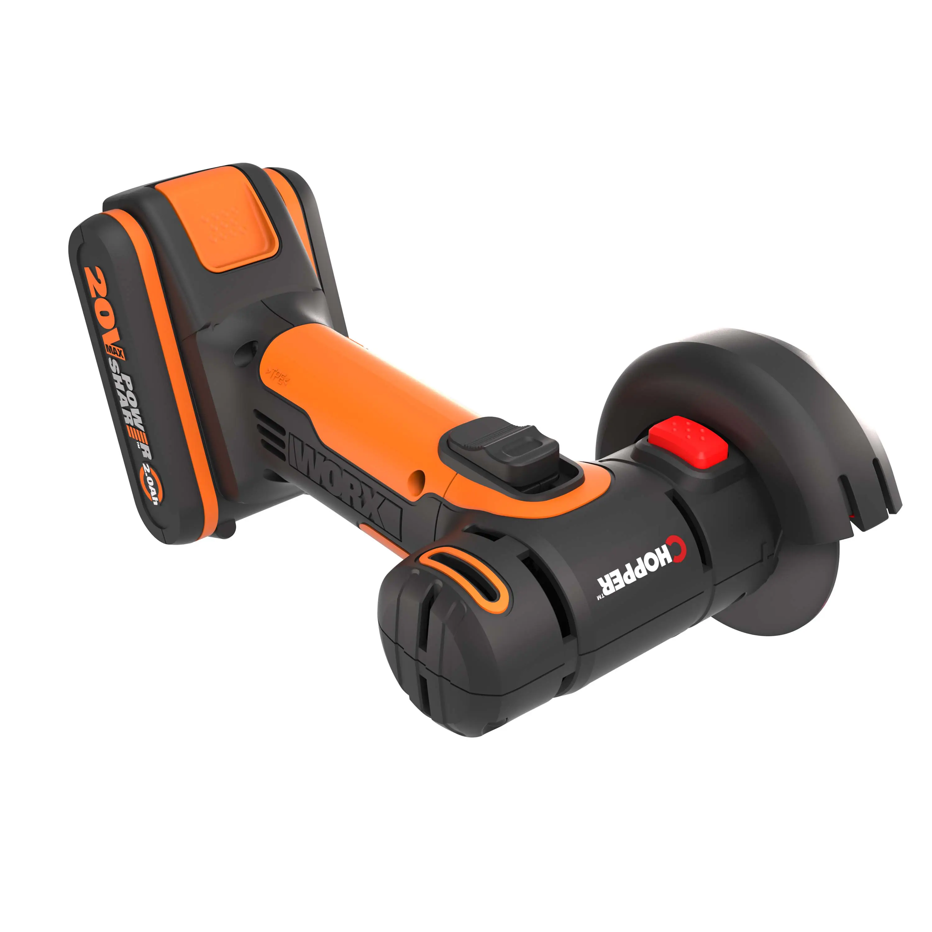Worx Mini Akku-Winkelschleifer Chopper WX801 20 V inkl. Akku 2 Ah & Ladegerät Worx Mini Akku-Winkelschleifer Chopper WX801 20 V inkl. Akku 2 Ah & Ladegerät