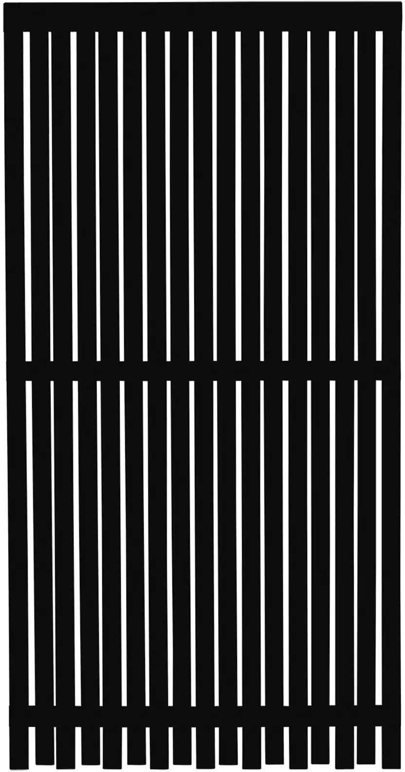 Plus Zaun Nagano 90 x 180 cm RAL 9005 Schwarz