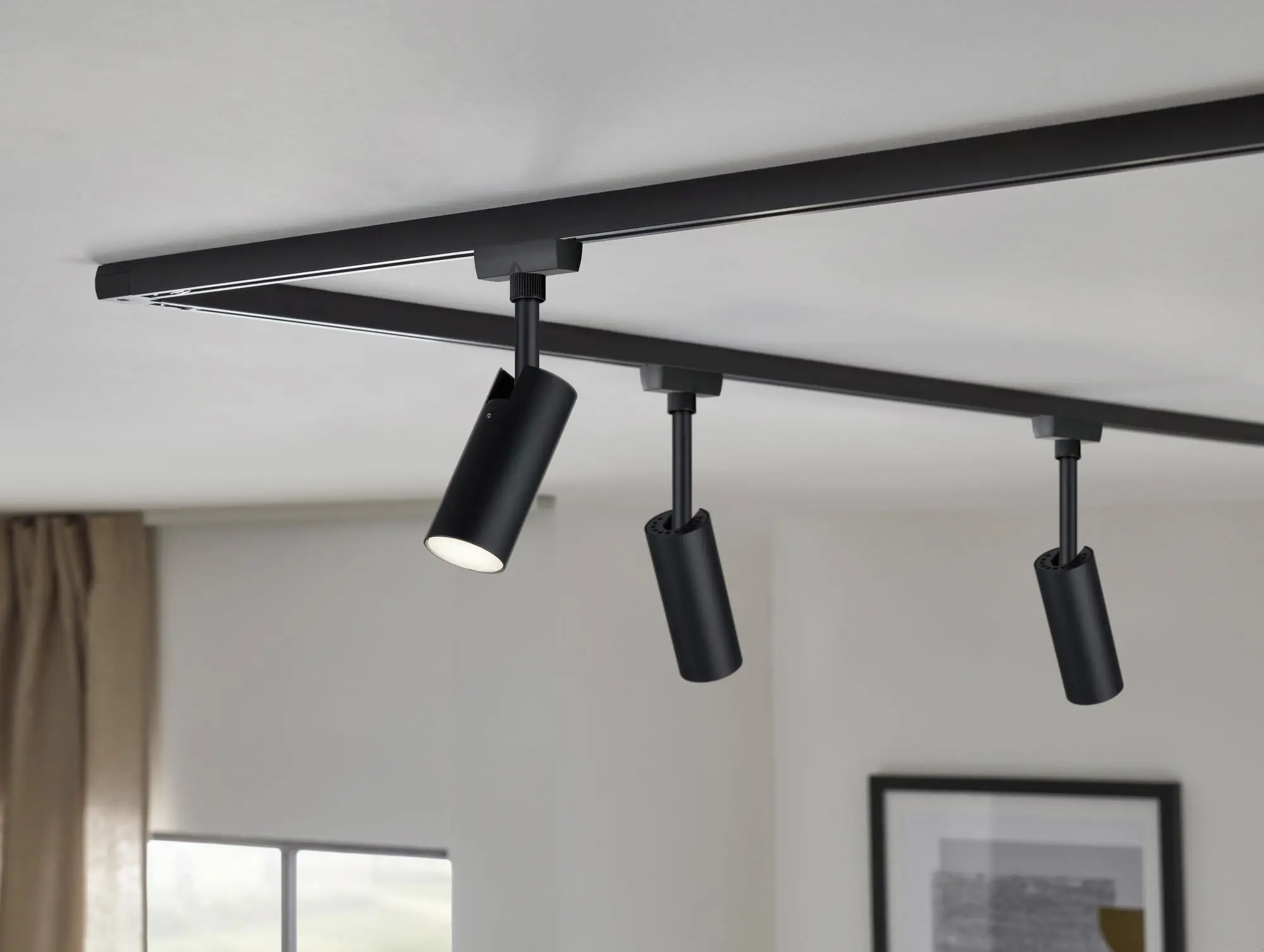 Paulmann URail LED Einzelspot Tubo schwarz matt 4,2 cm 4,5 W