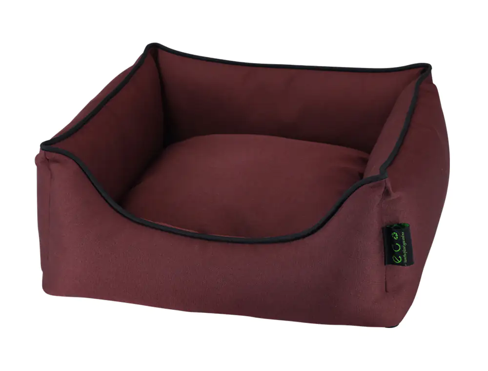 Nobby Eco Hundebett Esat eckig bordeaux
