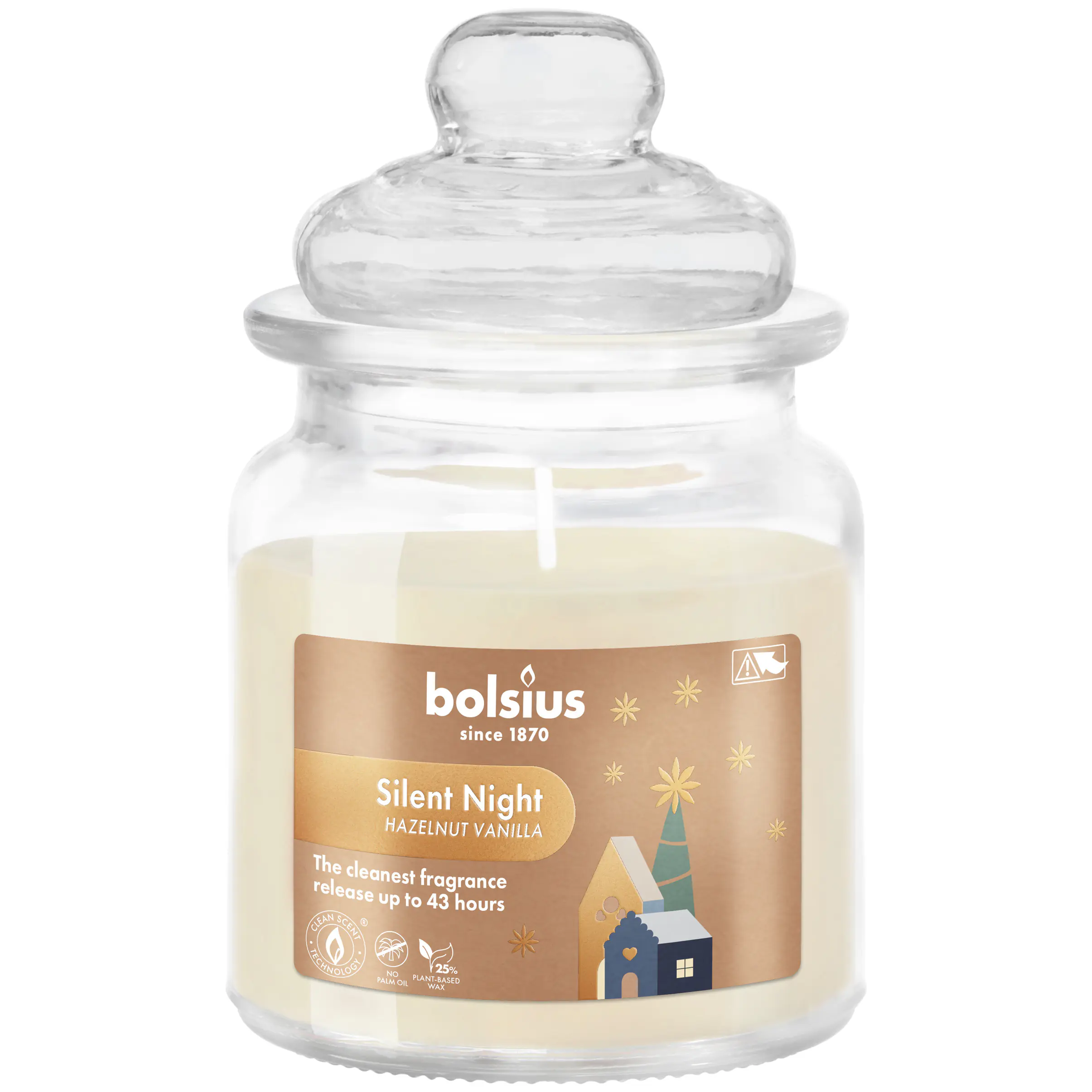 Bolsius Duftkerze im Glas true glow Ø 7,9 x 12,9 cm silent night
