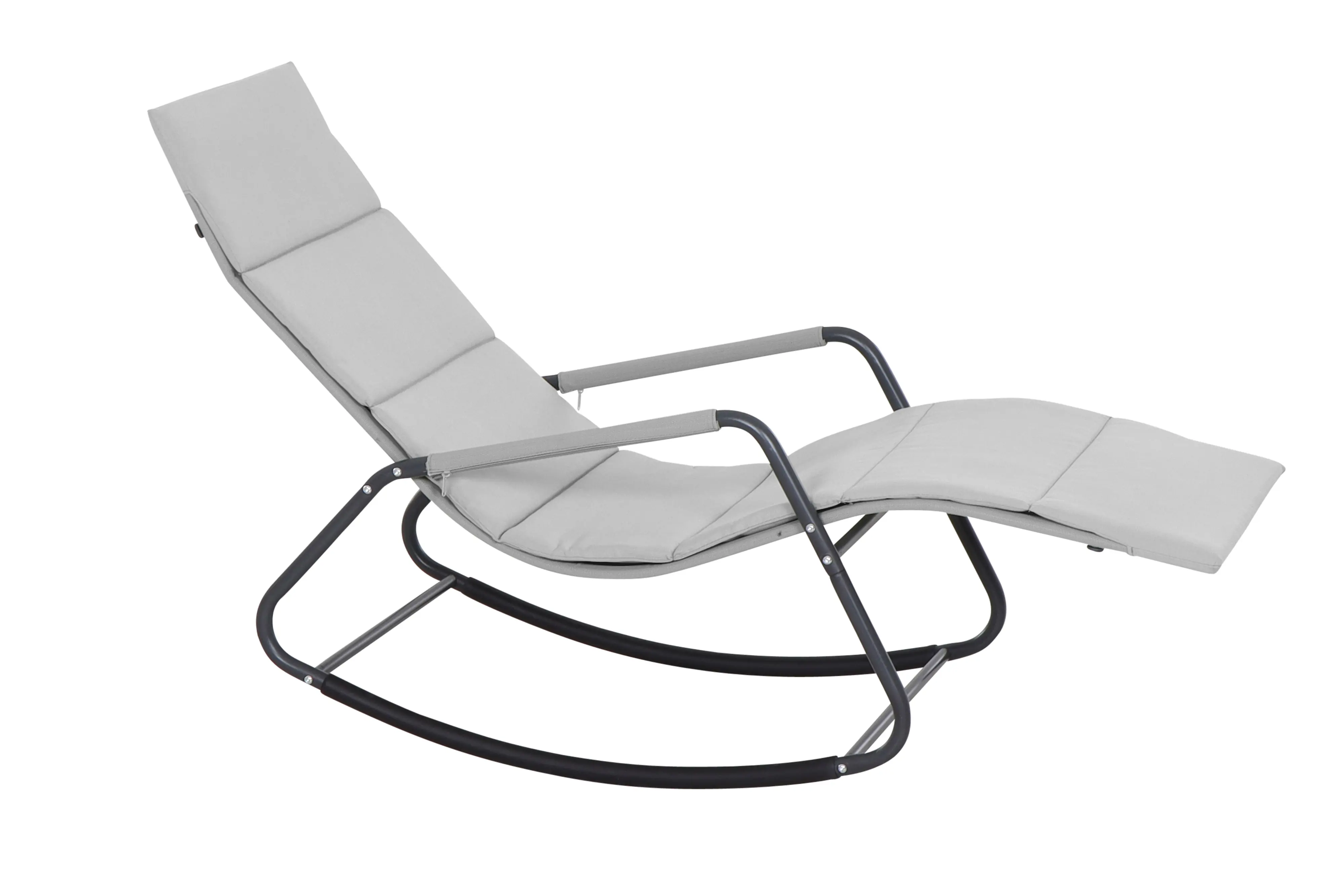 Siena Garden Schaukelliege mit Kissen Stahl Aliano grau
