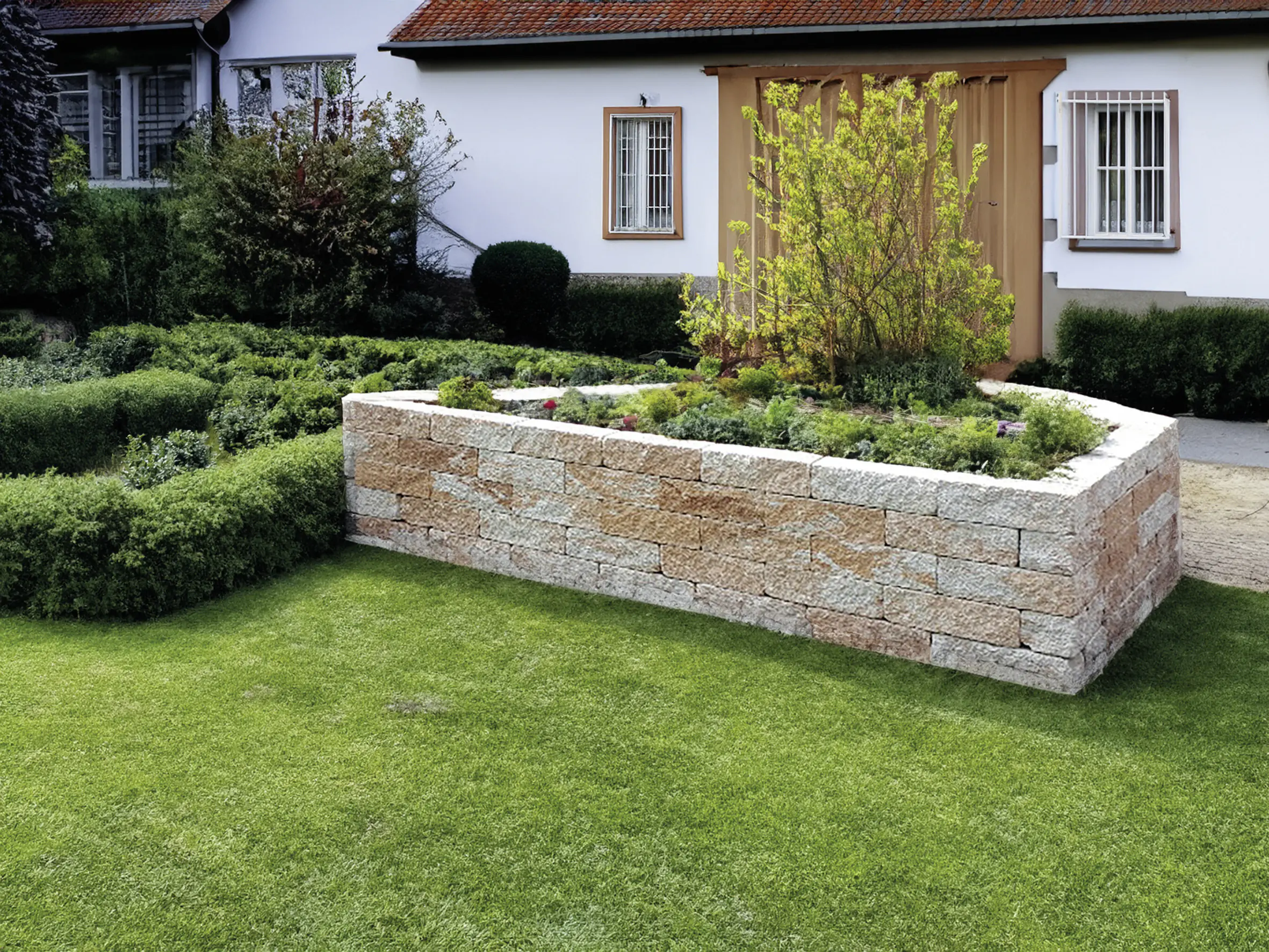 EHL Mauerstein Anzio Antik Light Normalstein 50 x 18 x 15 cm sandstein-gelb