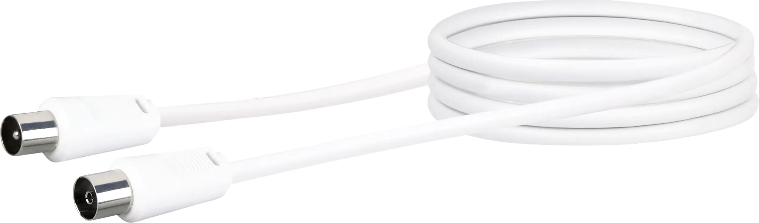 Schwaiger Antennen Anschlusskabel KVK215 052 (75dB) weiß, 1,5m, 1x IEC Stecker / 1x IEC Buchse Schwaiger Antennen Anschlusskabel KVK215 052 (75dB) weiß, 1,5m, 1x IEC Stecker / 1x IEC Buchse