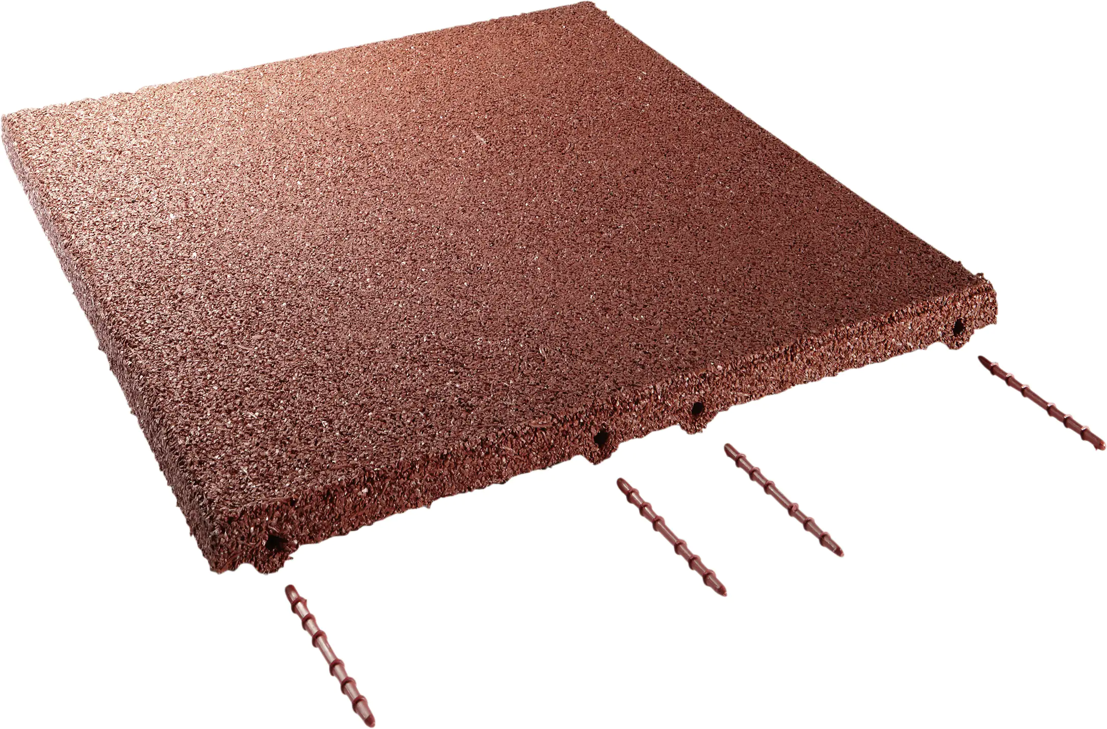 Fallschutzplatte 50 x 50 x 3 cm oxydrot