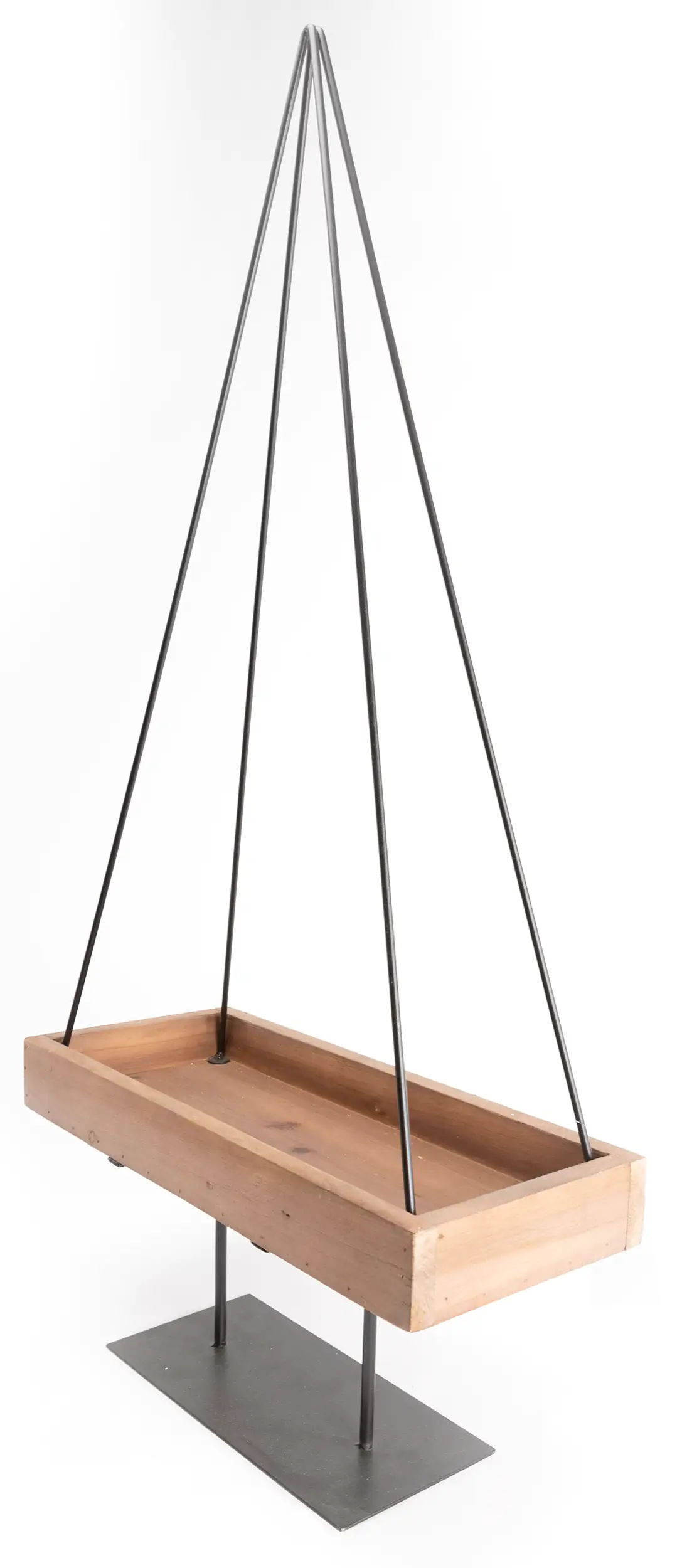 TrendLine Dekofigur Metall Tannenbaum 80 x 40 cm natur-schwarz