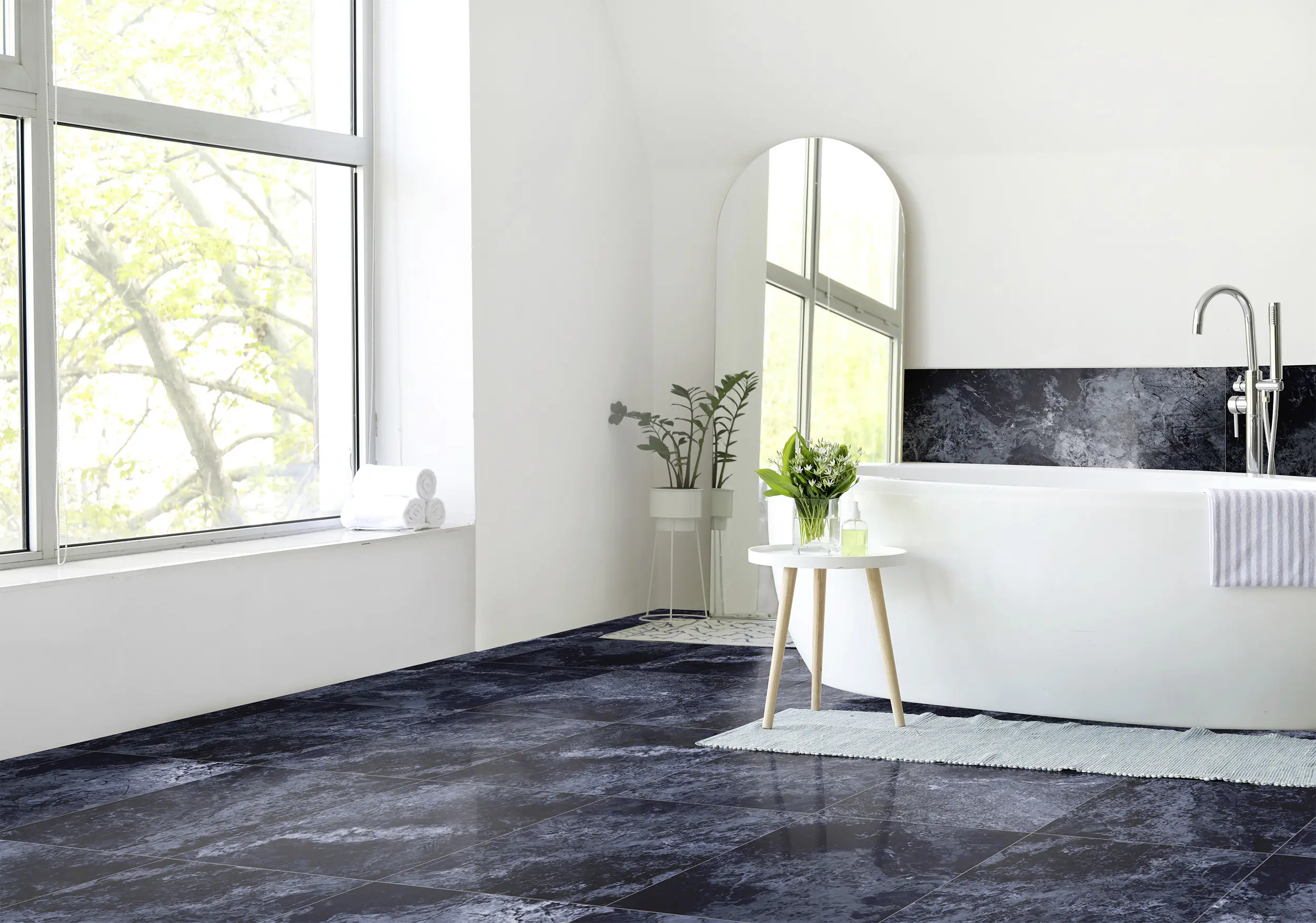 Bodenfliese Feinsteinzeug Ocean pol rek 60x60 cm blue