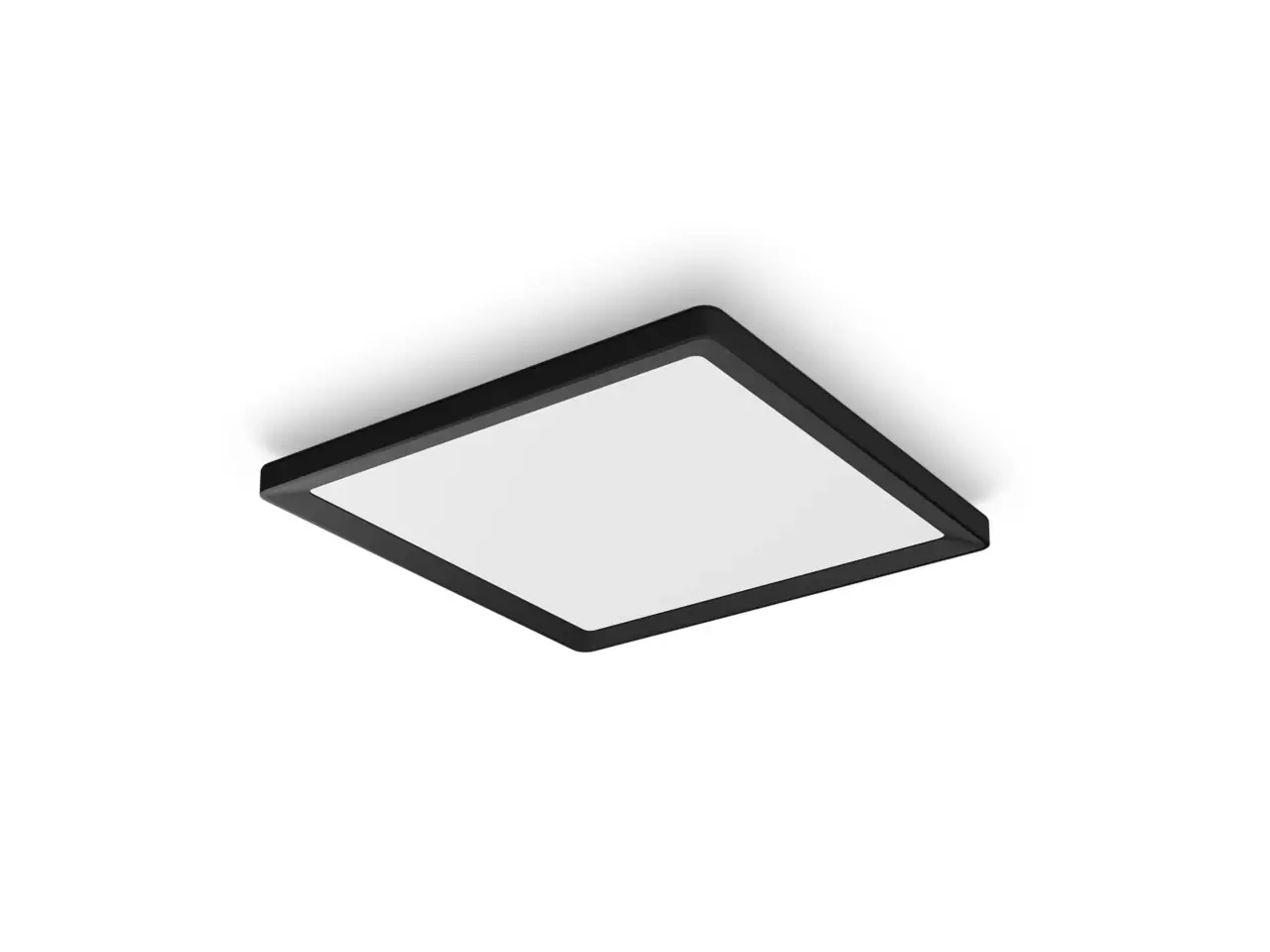 Philips Hue LED Deckenleuchte Tento + Wandschalter eckig schwarz 39,5 x 39,5 cm RGB