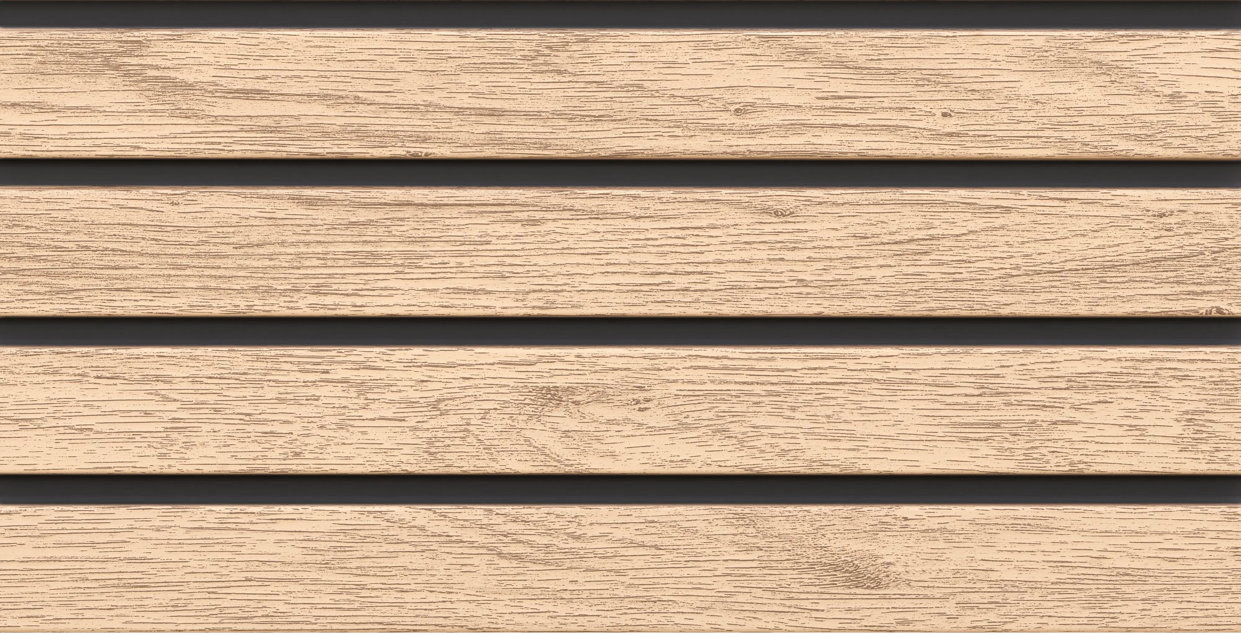 Fassadenverkleidung PVC 295 x 28,3 cm eiche hell/schwarz