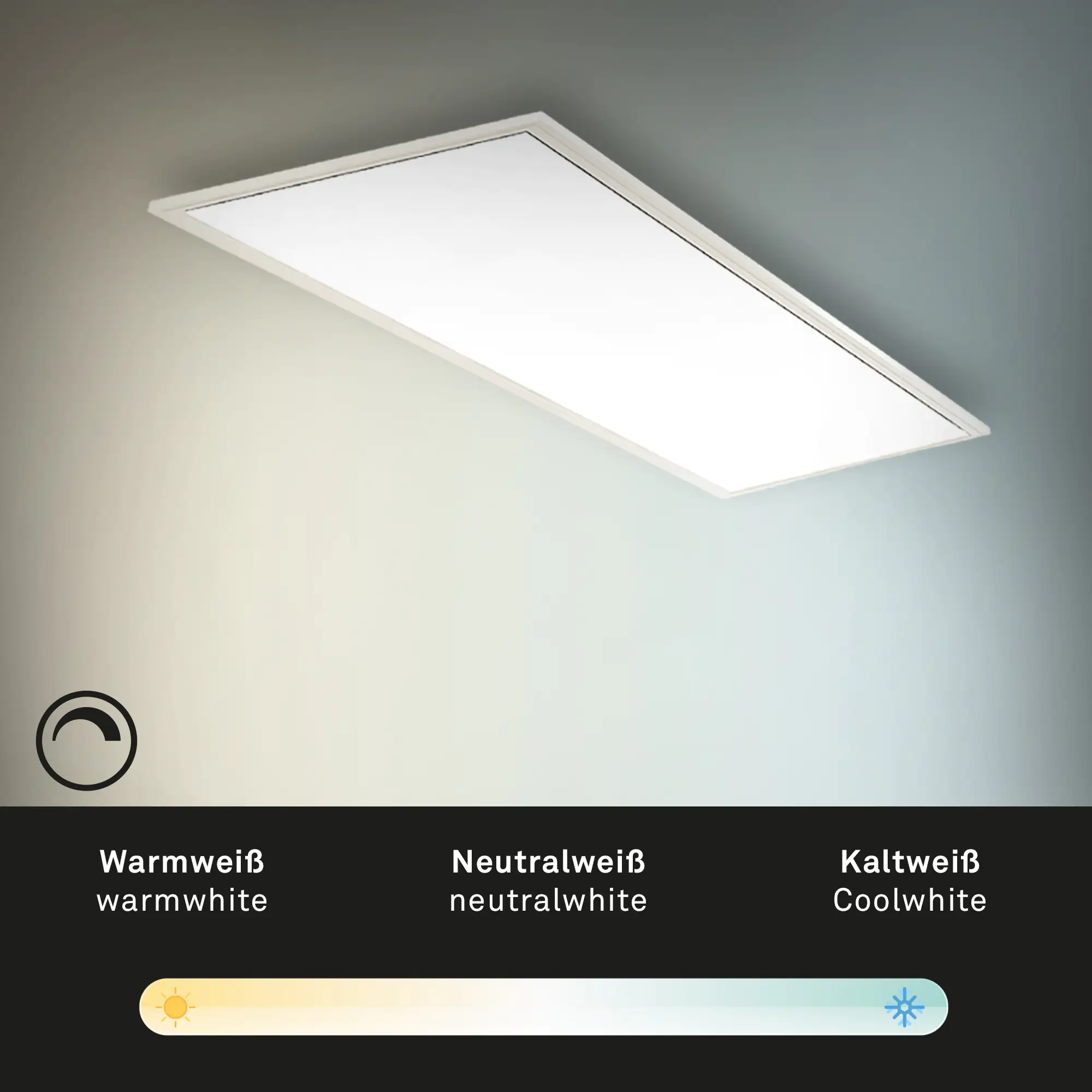 Di-Ka CCT LED Deckenleuchte Piatto ultraflach 100 x 25 cm weiß Di-Ka CCT LED Deckenleuchte Piatto ultraflach 100 x 25 cm weiß