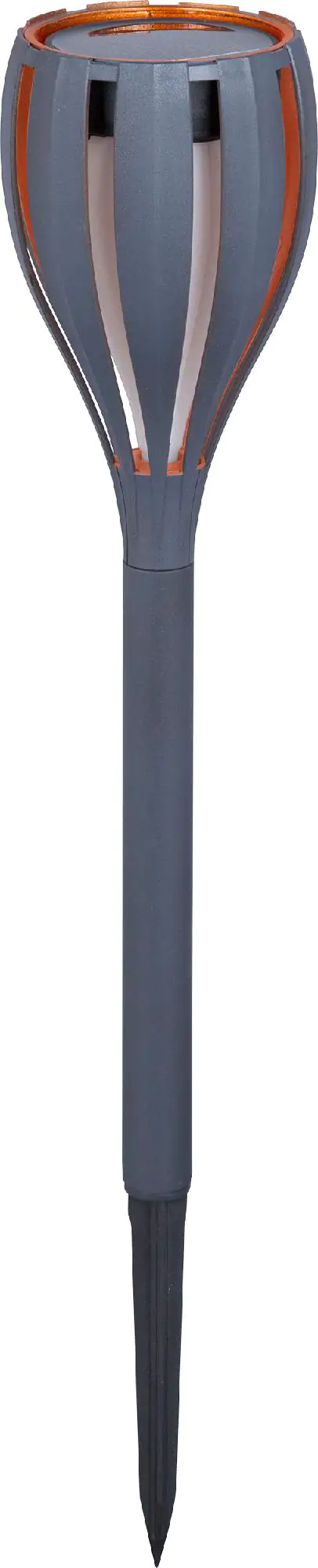 TrendLine LED Solarleuchte 4er Set mit Erdspieß grau