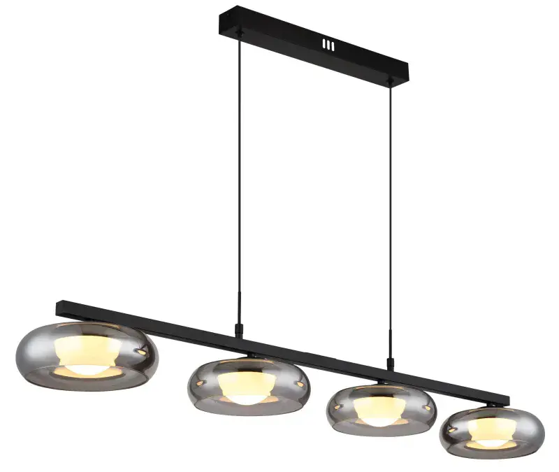 Globo Hängeleuchte Carlene 110 x 120 cm L x H schwarz matt