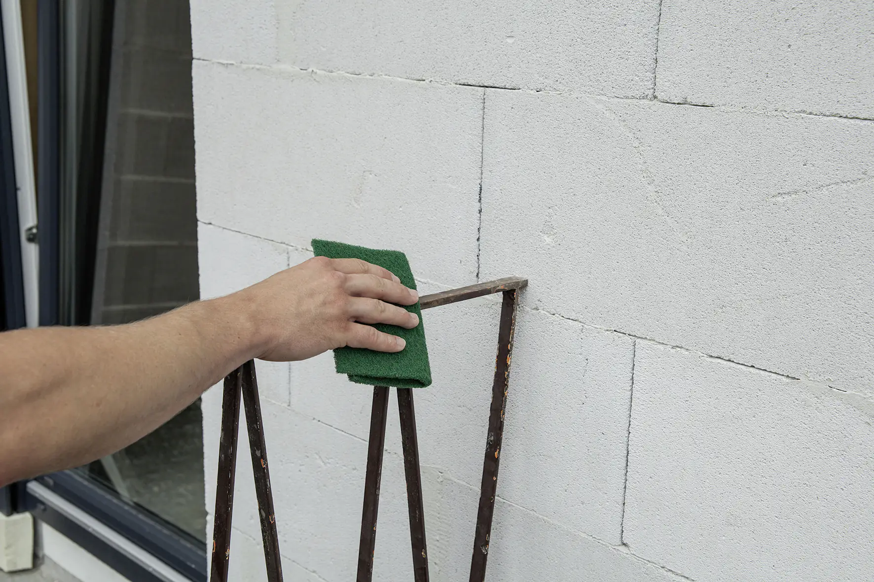 Wolfcraft Schleifvlies-Pads Ø 150x230 mm grob 2er Pack