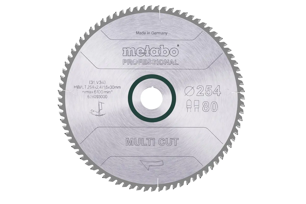 Metabo Kreissägeblatt multi cut-professional Ø 254 mm Bohrung Ø 30 mm Metabo Kreissägeblatt multi cut-professional Ø 254 mm Bohrung Ø 30 mm
