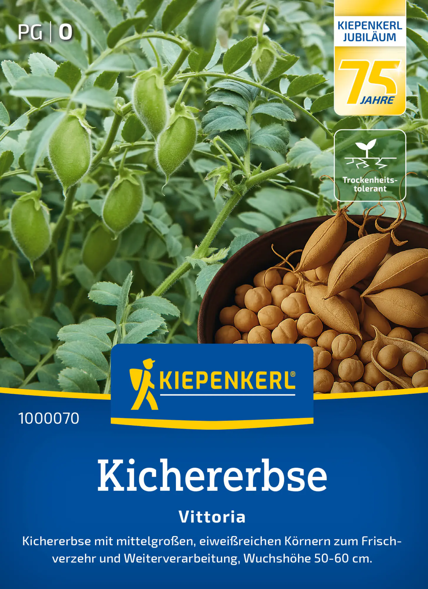 Kiepenkerl Saatgut Kichererbsen Vittoria für ca. 0,6 – 1,2 m²