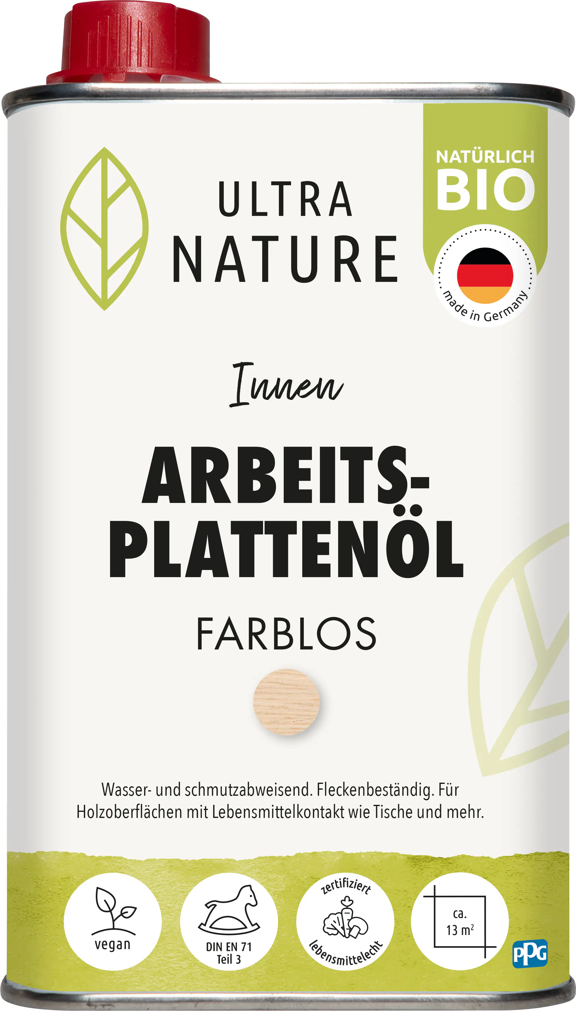 Ultra Nature Arbeitsplattenöl 0,5 L farblos