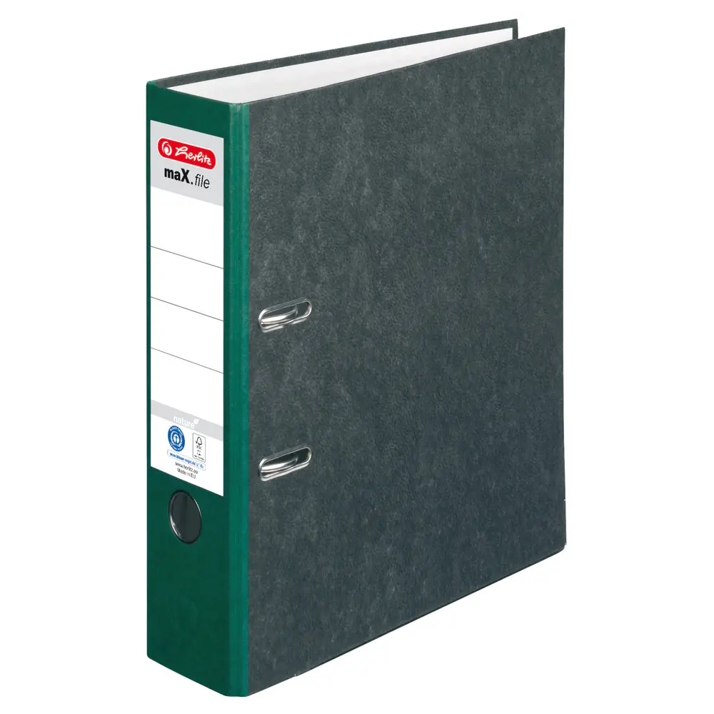 herlitz Ordner max.file nature A4 grün