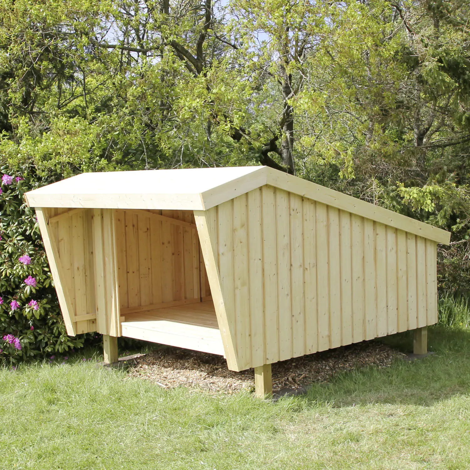 5703393167460_2502404 Plus Gartenhaus Shelter 225 x 291 x 170 cm natur mit Fußboden