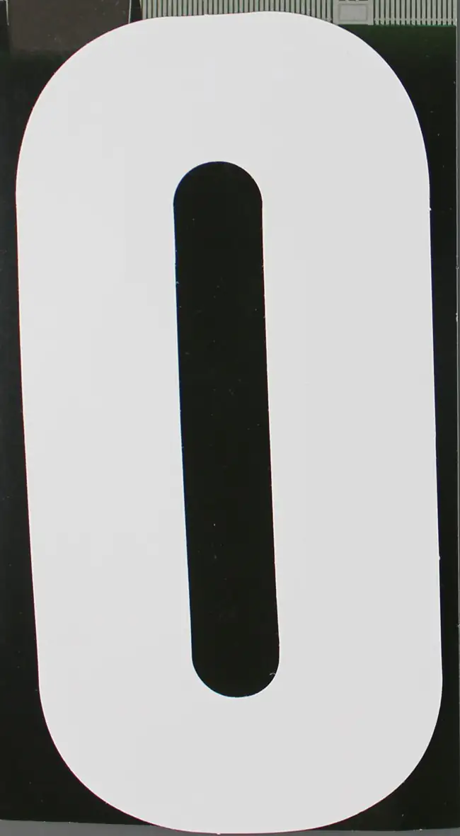 4004947548102 Conacord Reflektierende Klebezahl 0 weiß 170 mm "0"