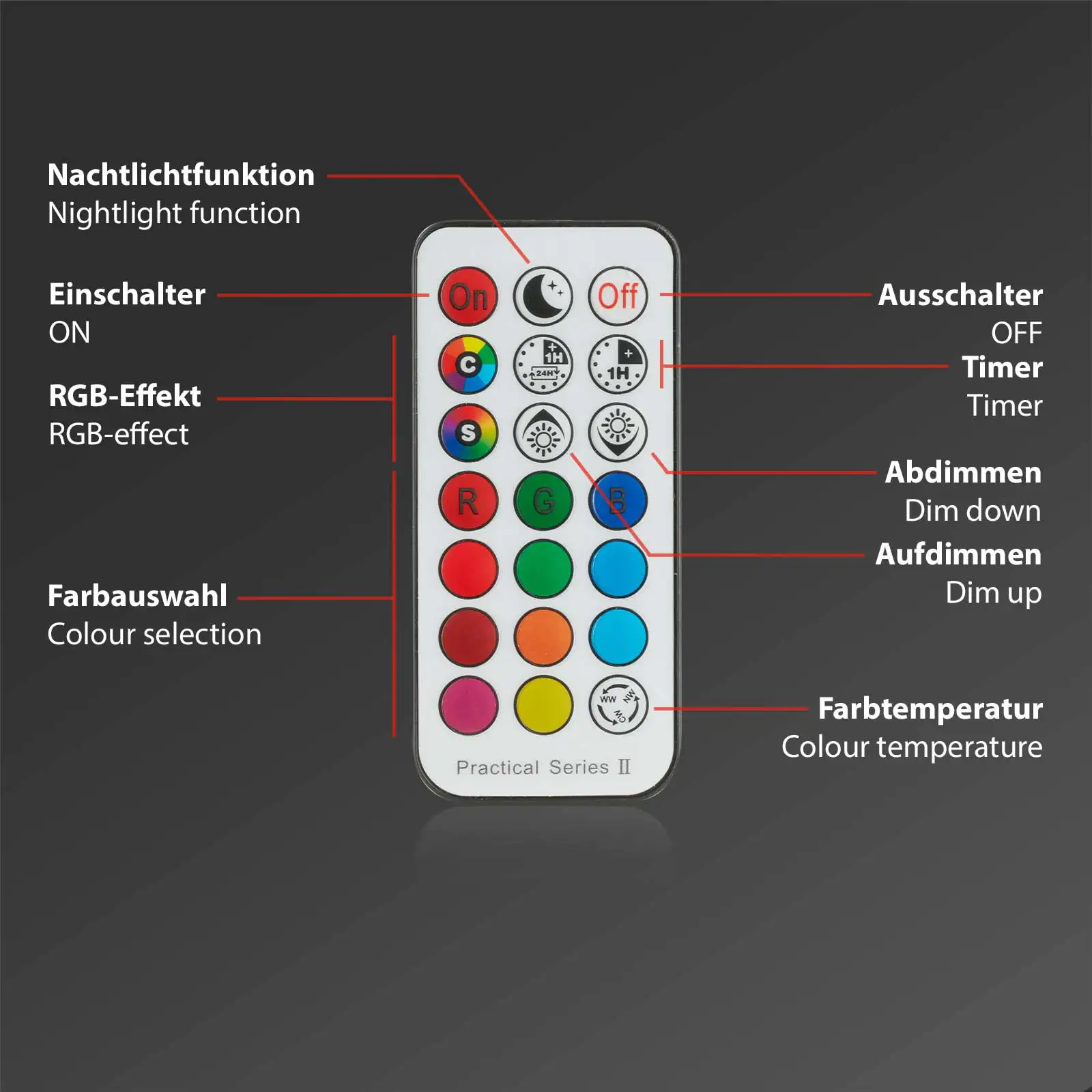 Di-Ka LED Einbauleuchte Fungo RGBW 3er Set chrom-matt Ø 9,2 cm 4,8W dimmbar Di-Ka LED Einbauleuchte Fungo RGBW 3er Set chrom-matt Ø 9,2 cm 4,8W dimmbar