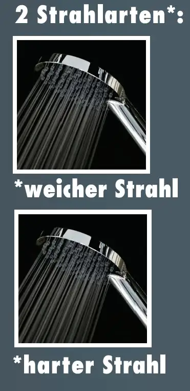 Primaster Handbrause 2 Strahlarten Water Joy chrom wassersparend