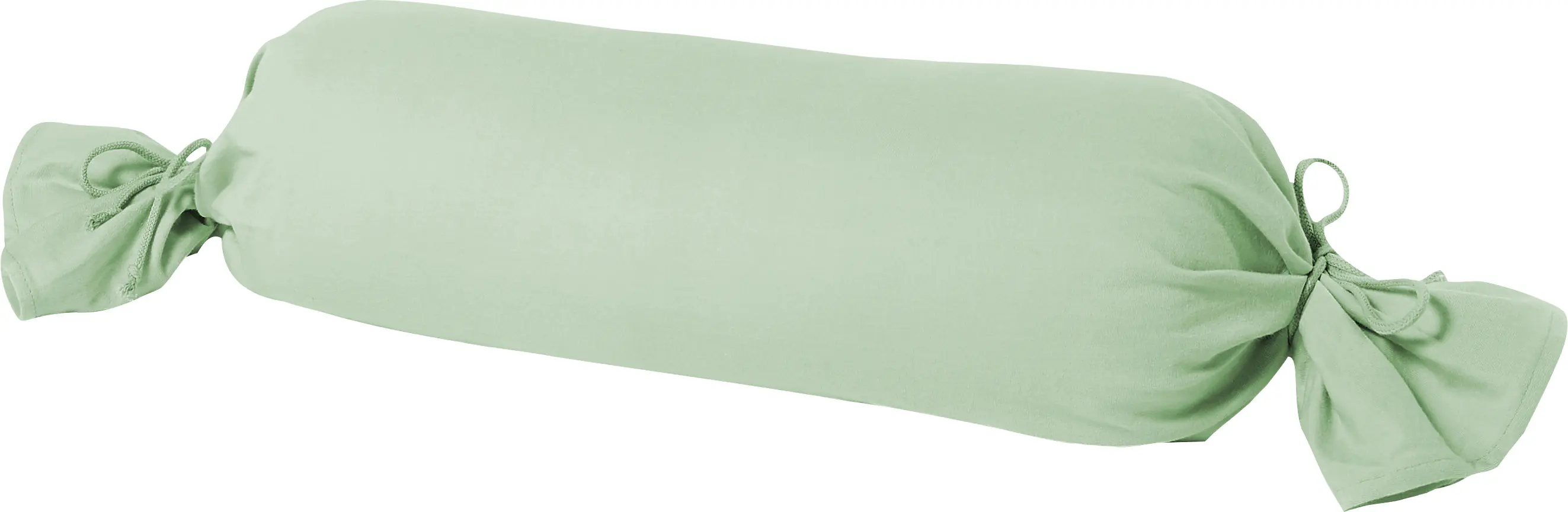 Mako Kissenbezug Feinjersey für Nackenrolle 15 x 40 cm eukalyptus 