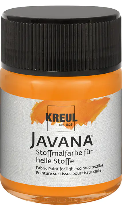 Kreul Javana Stoffmalfarbe für helle Stoffe orange 50 ml