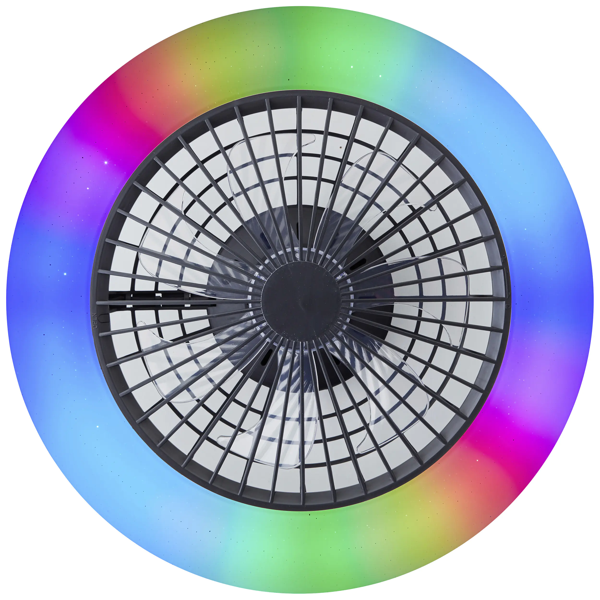 Brilliant LED Deckenleuchte mit Ventilator Salerno Ø 48,5 cm 40 W schwarz