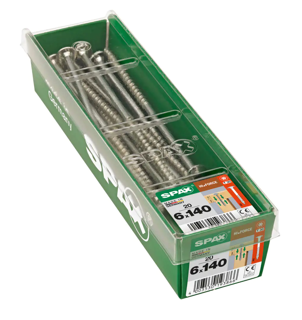 Spax Holzbauschrauben 6.0 x 140 mm TX 30 Tellerkopf - 20 Stk.