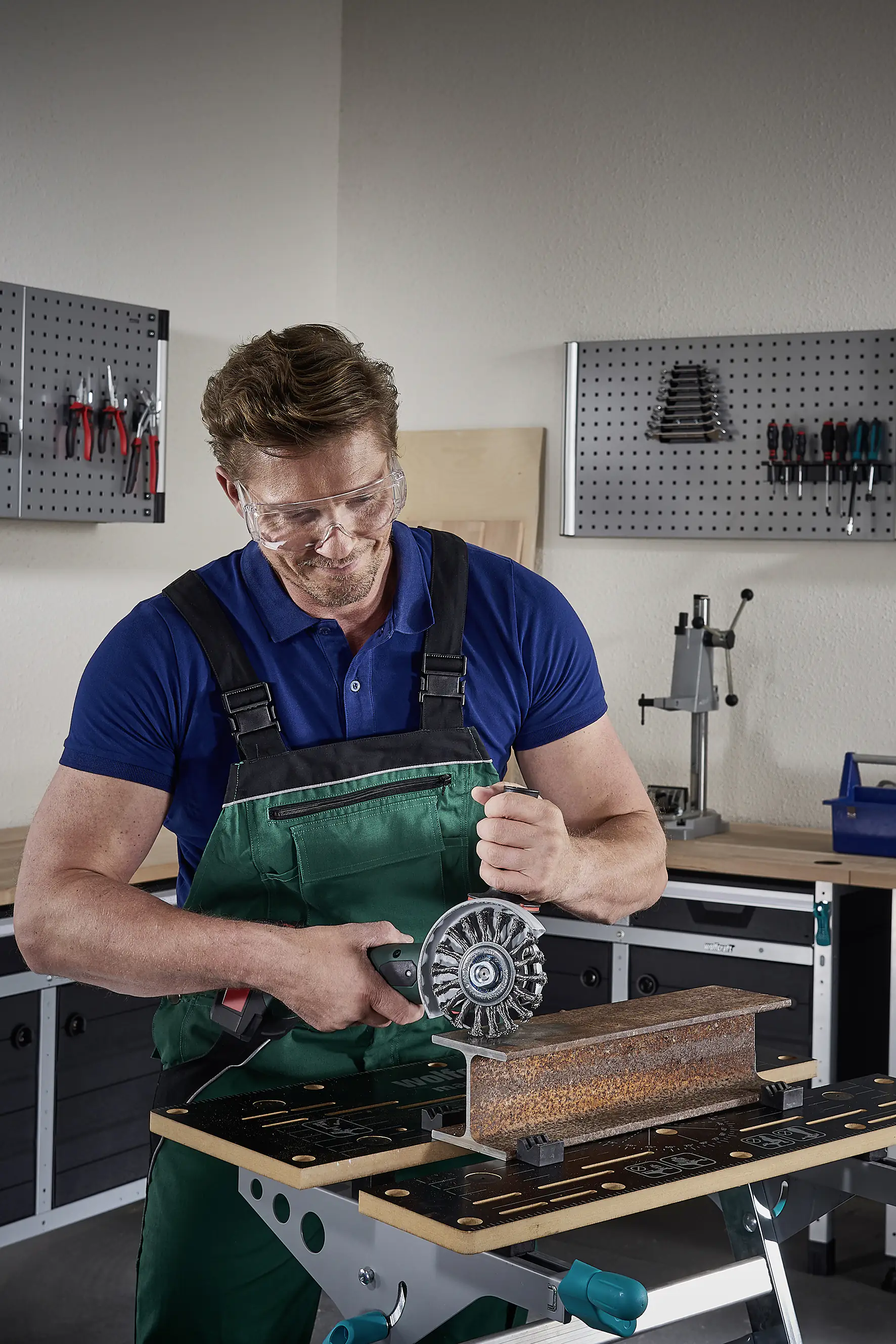 Wolfcraft Scheibendrahtbürste Ø 115 mm gezopft für Winkelschleifer