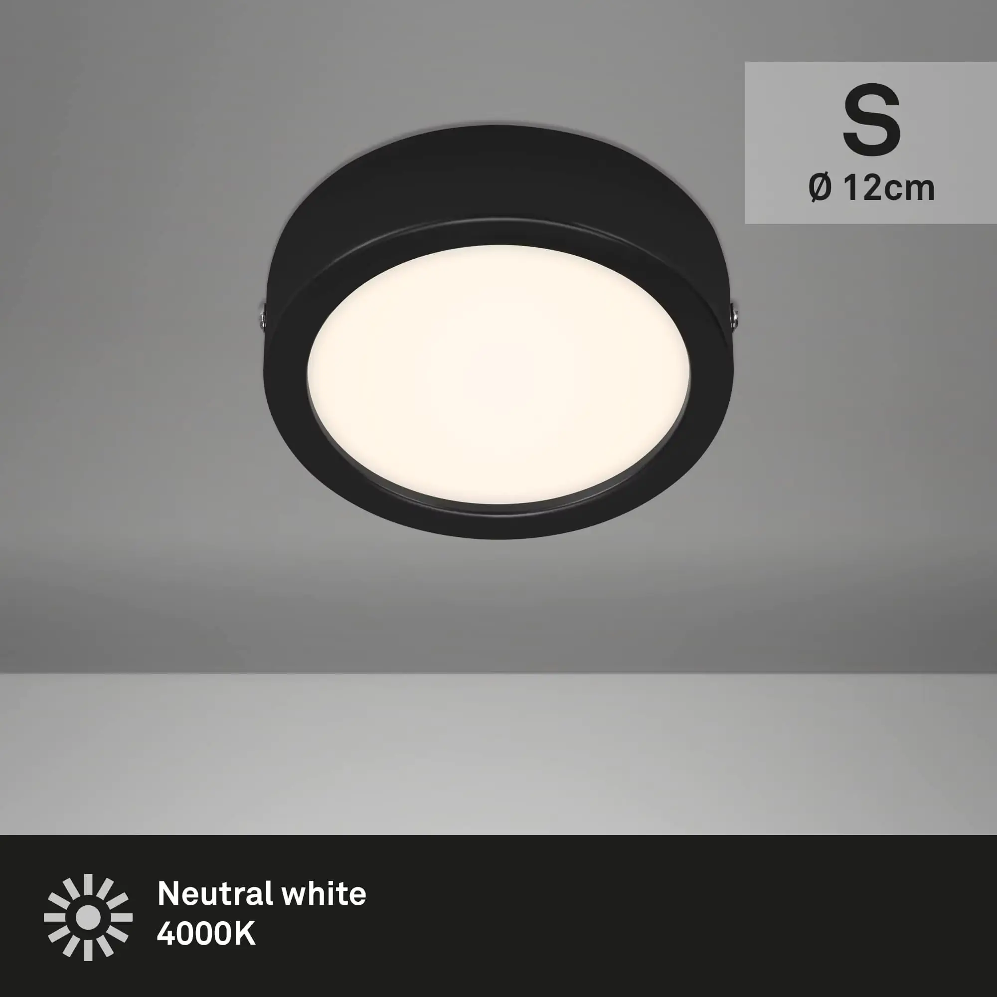 Di-Ka LED Aufbauleuchte Fire Ø 12 cm 7W, neutralweiß Di-Ka LED Aufbauleuchte Fire Ø 12 cm 7W, neutralweiß