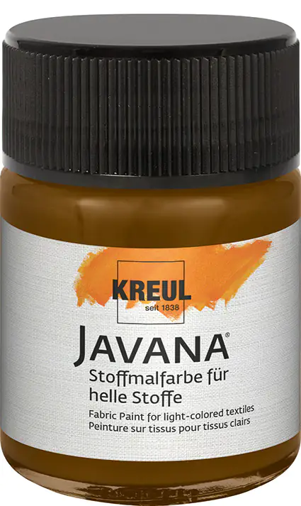 Kreul Javana Stoffmalfarbe für helle Stoffe dunkelbraun 50 ml