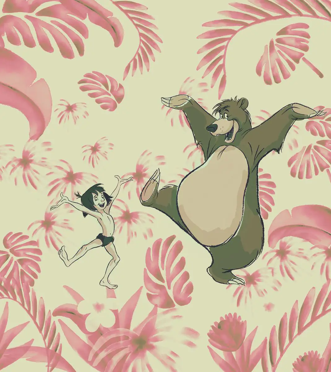 4055065510403 Komar Vlies Fototapete Dance the Jungle 250 x 280 cm
