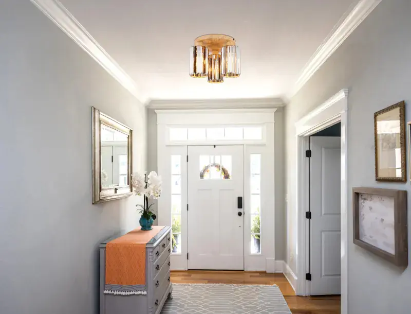 Globo Deckenleuchte Run Ø 35 x 25 cm holzoptik