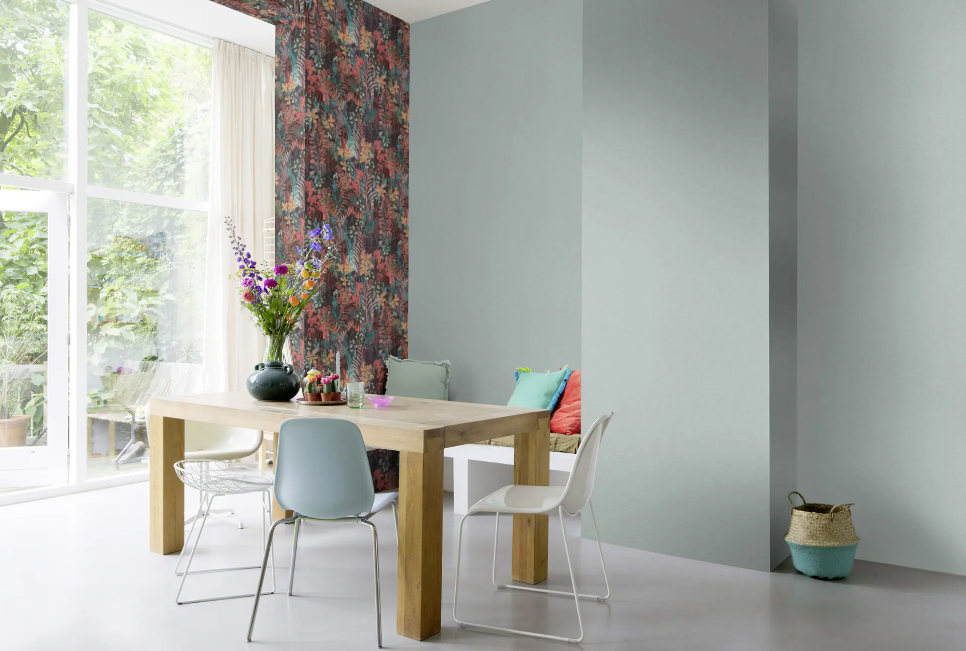 Schöner Wohnen Vliestapete Uni taubenblau 10,05 x 0,53 m