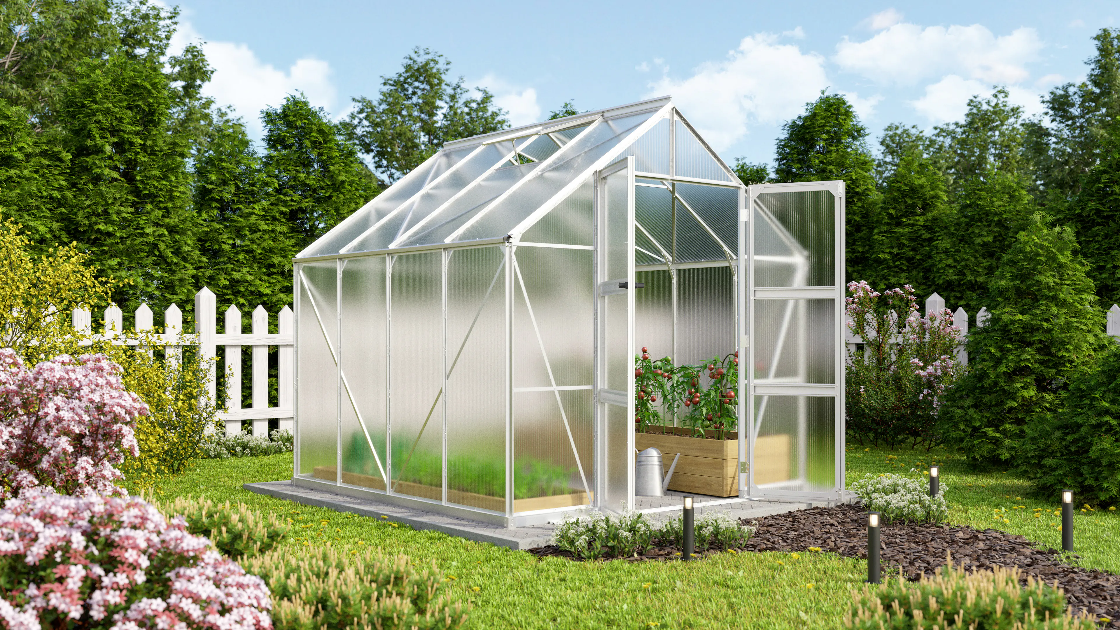 Vitavia Gewächshaus Domus 6700 257 x 261 cm 4 mm Hohlkammerplatten