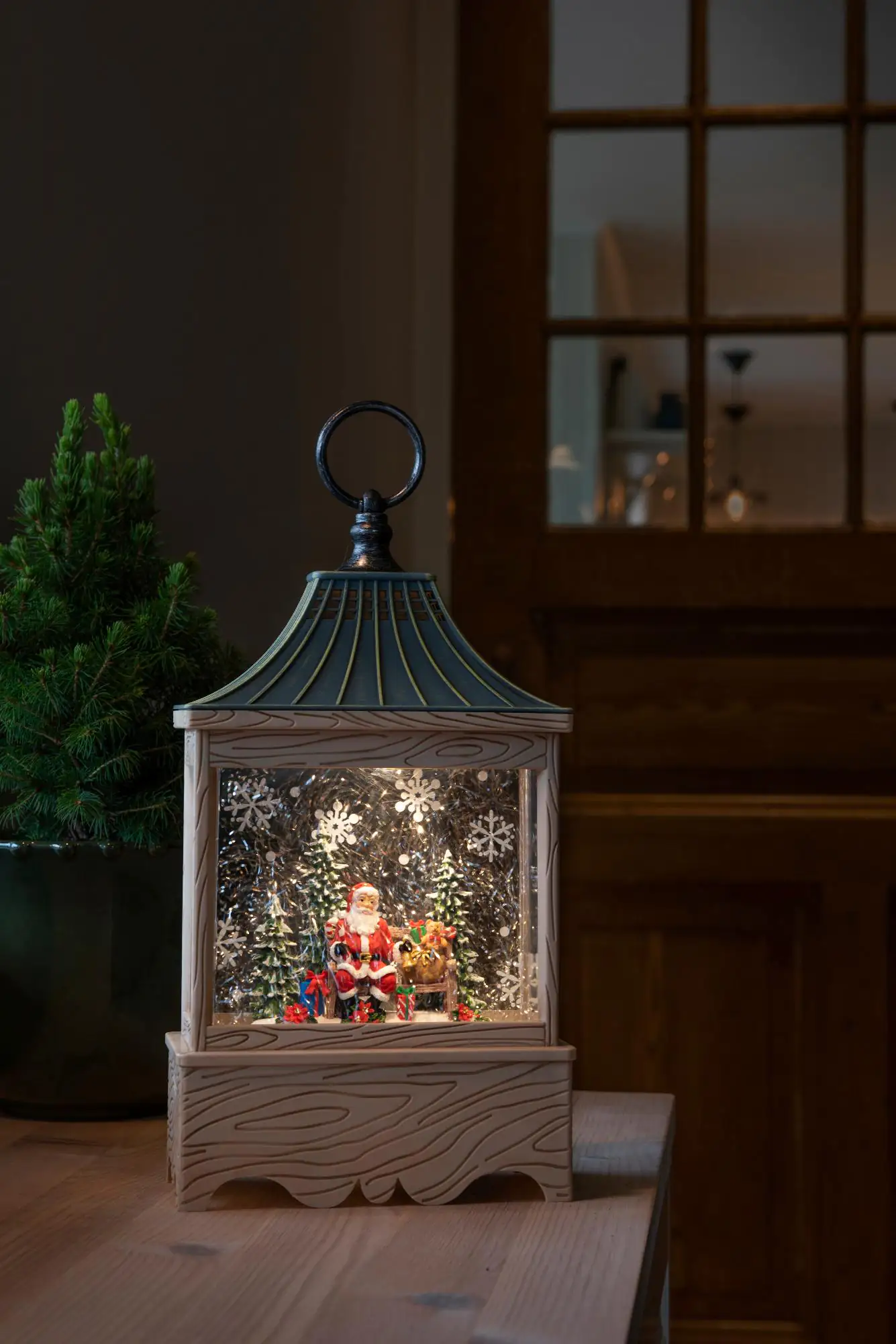 Konstsmide LED Wasserlaterne Santa und Baum naturfarben Konstsmide LED Wasserlaterne Santa und Baum naturfarben