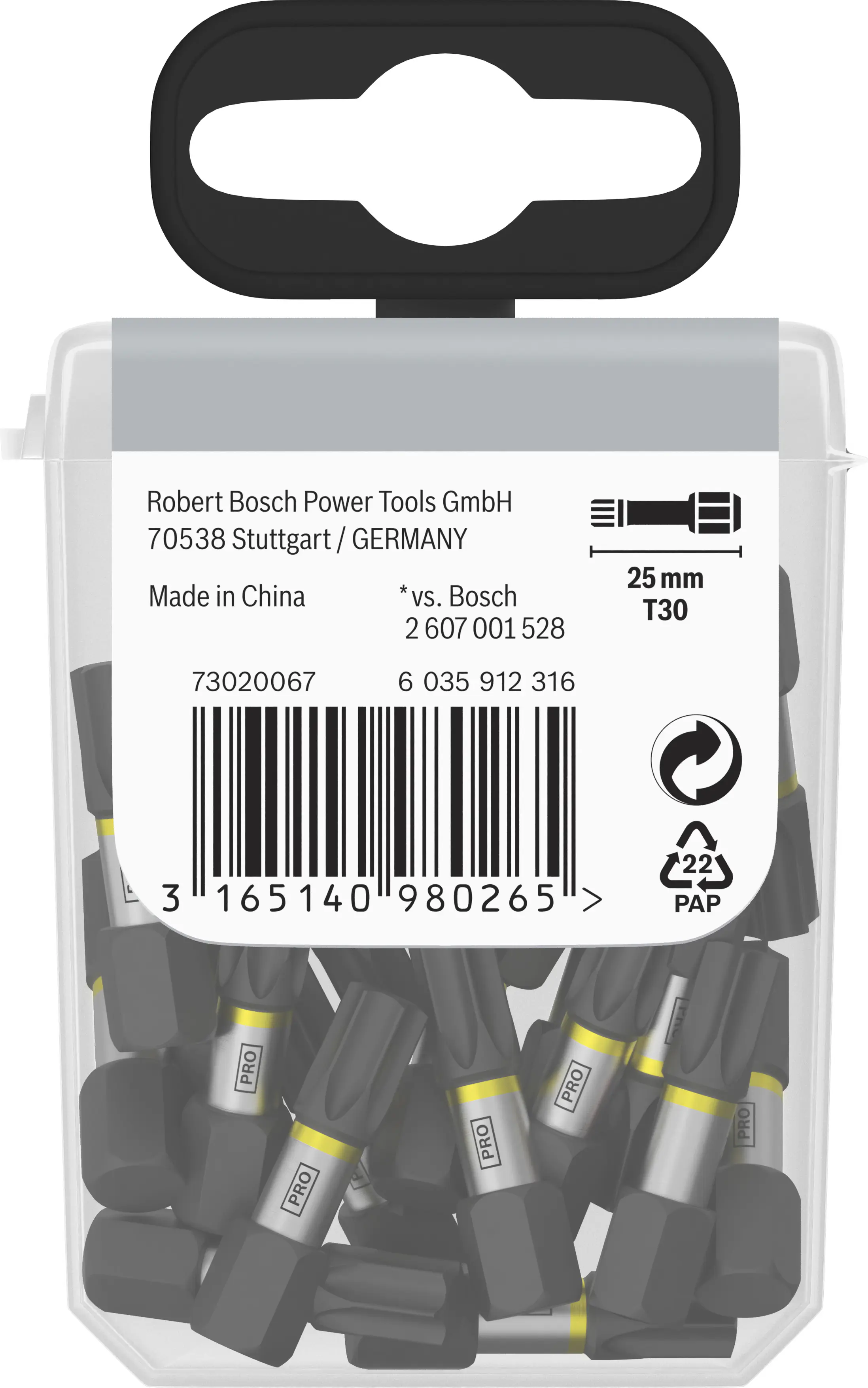 Bosch PRO Impact Bit T30 25 mm 25-teilig Bosch PRO Impact Bit T30 25 mm 25-teilig