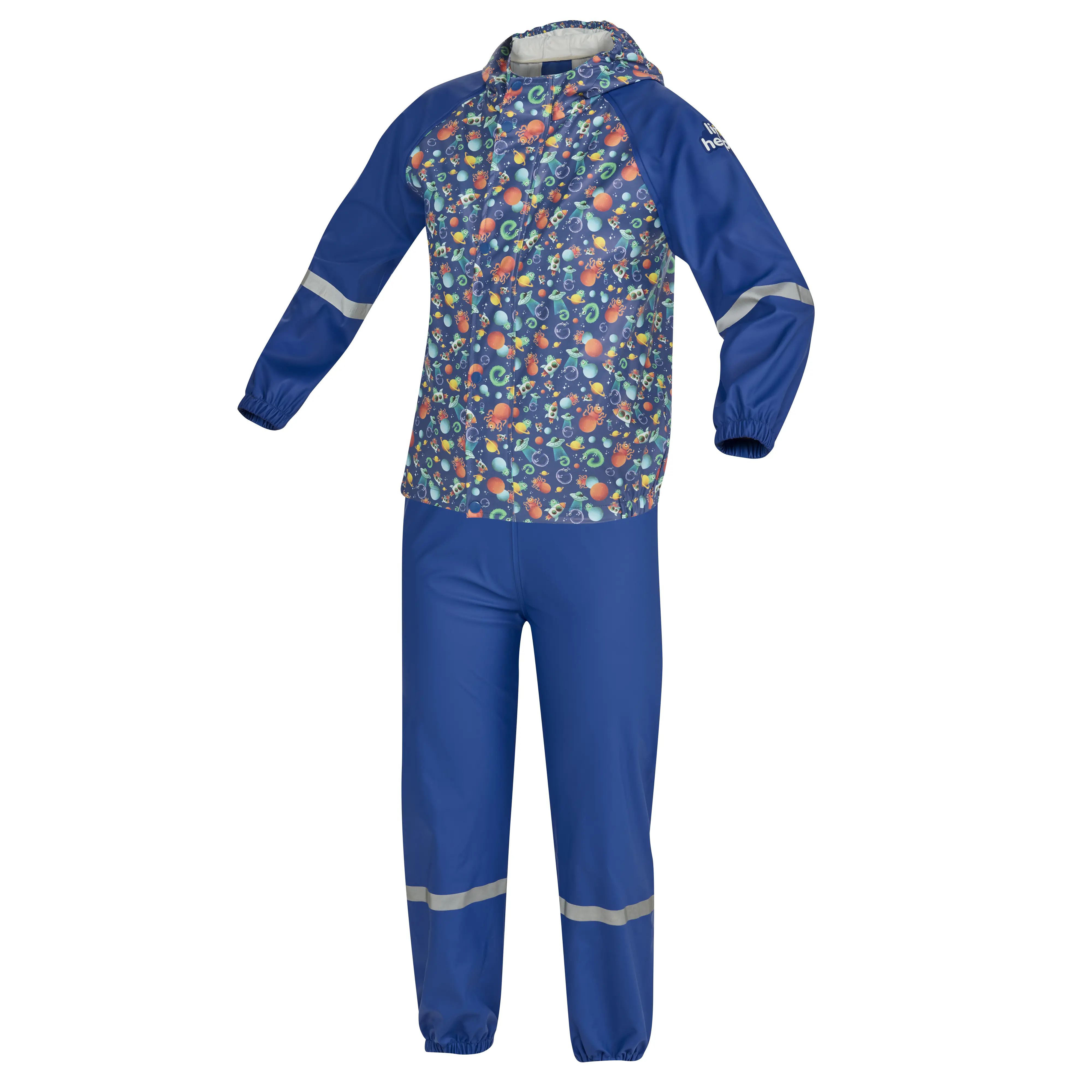 Gebol Regenjacke Little Helpers Weltall blau
