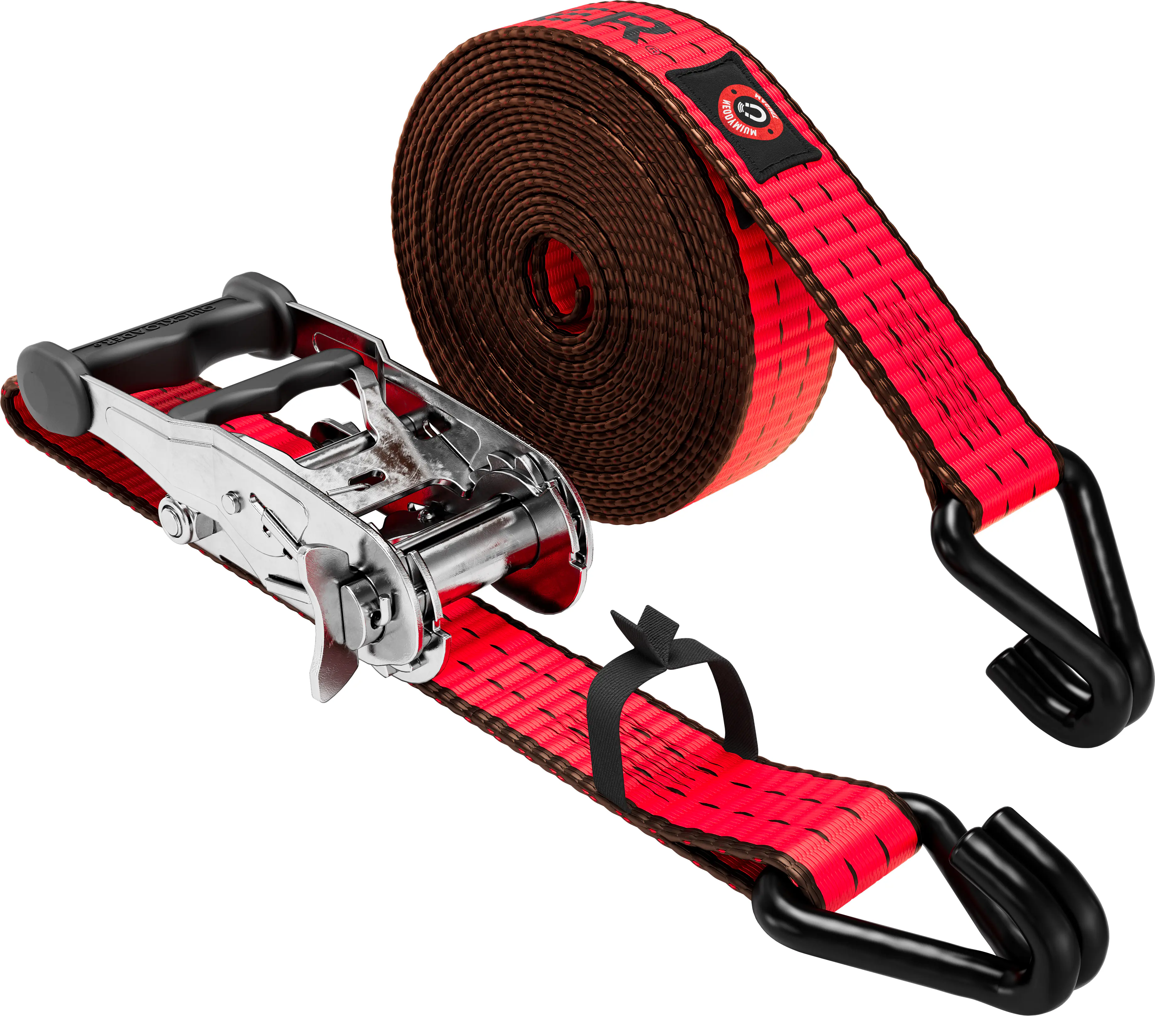 QUICKLOADER® Spanngurt Avantage mit Magnet 25 mm x 5,5 m 1 Stück rot 