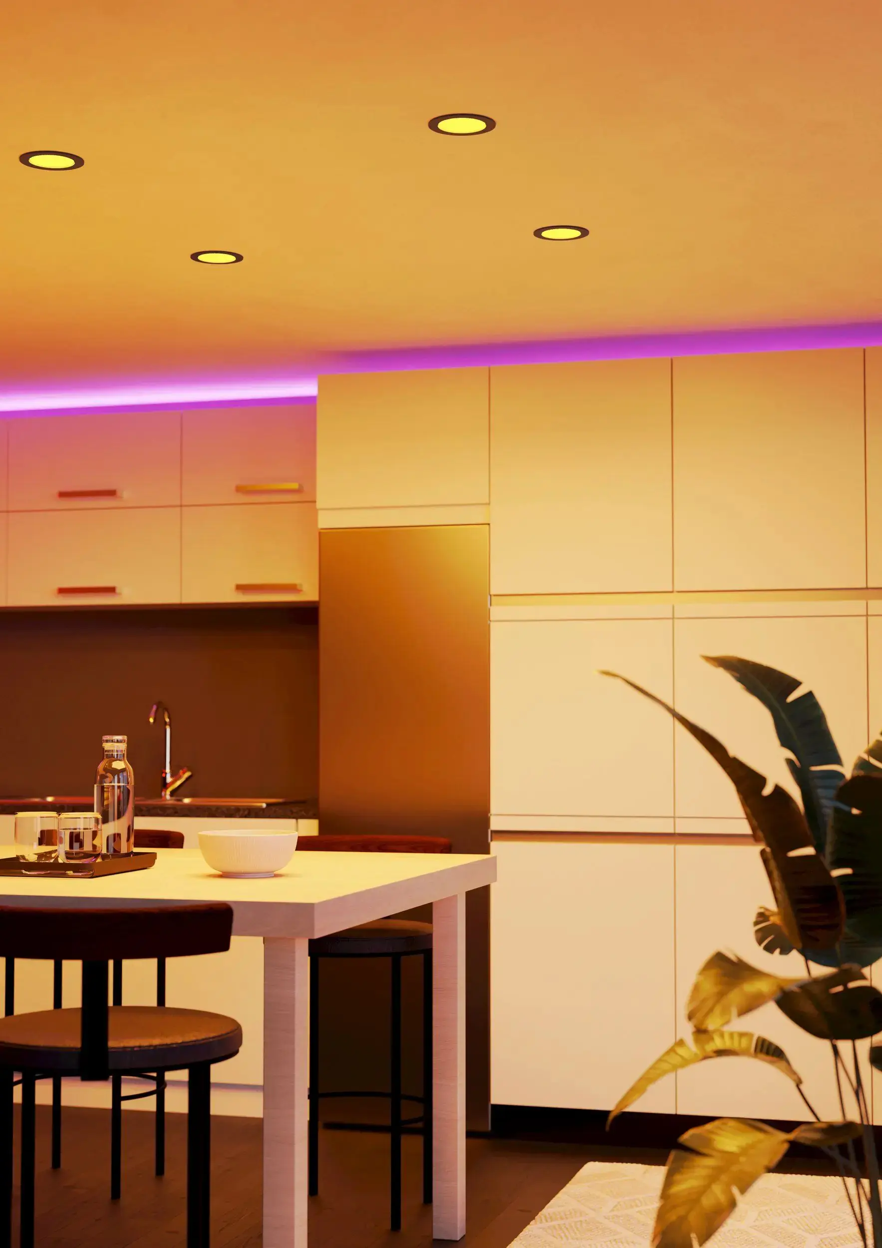 Eglo LED Einbauleuchte Fueva 6-Z schwarz Ø 12 cm RGB dimmbar