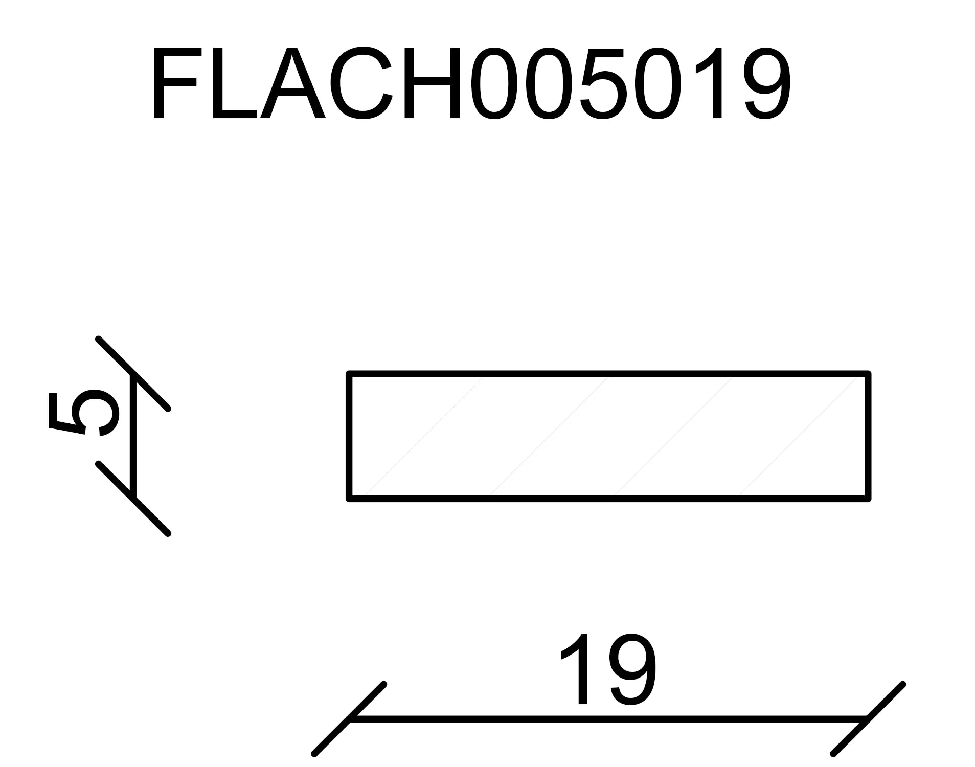 FN Neuhofer Flachleiste 240 cm 19 x 5 mm Fichte/Kiefer