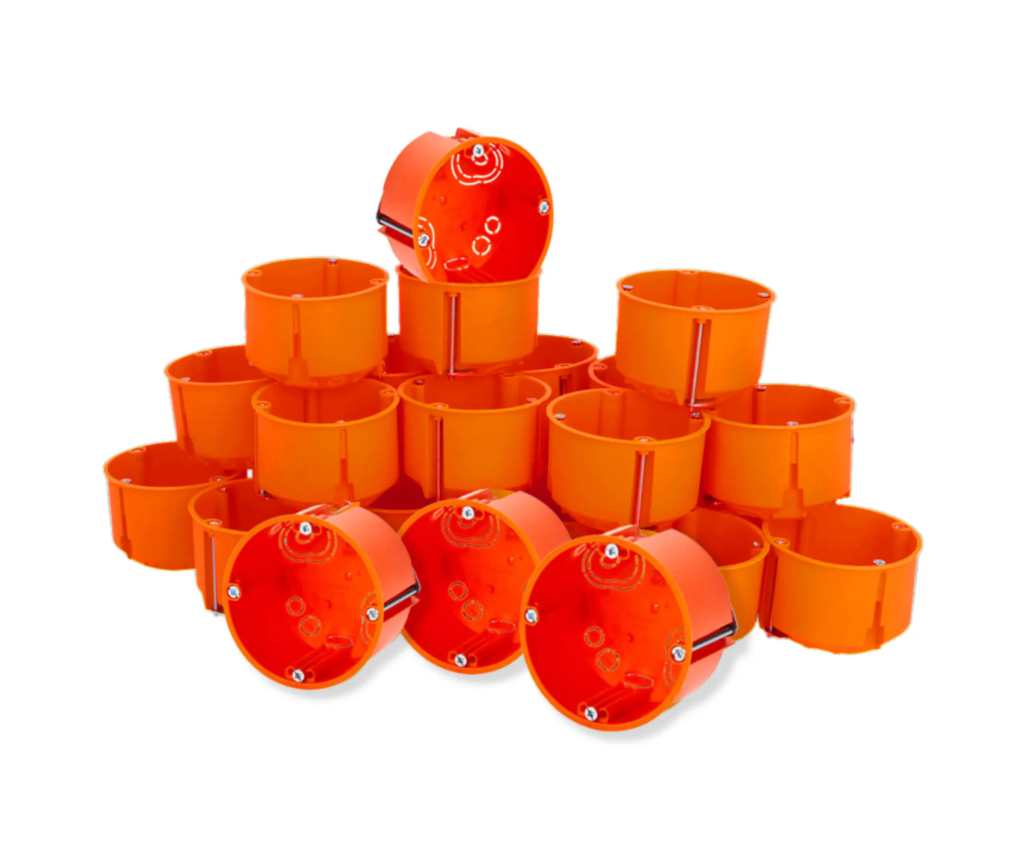 Hohlwand-Schalterdose 47 mm, orange, 25 Stück Hohlwand-Schalterdose 47 mm, orange, 25 Stück